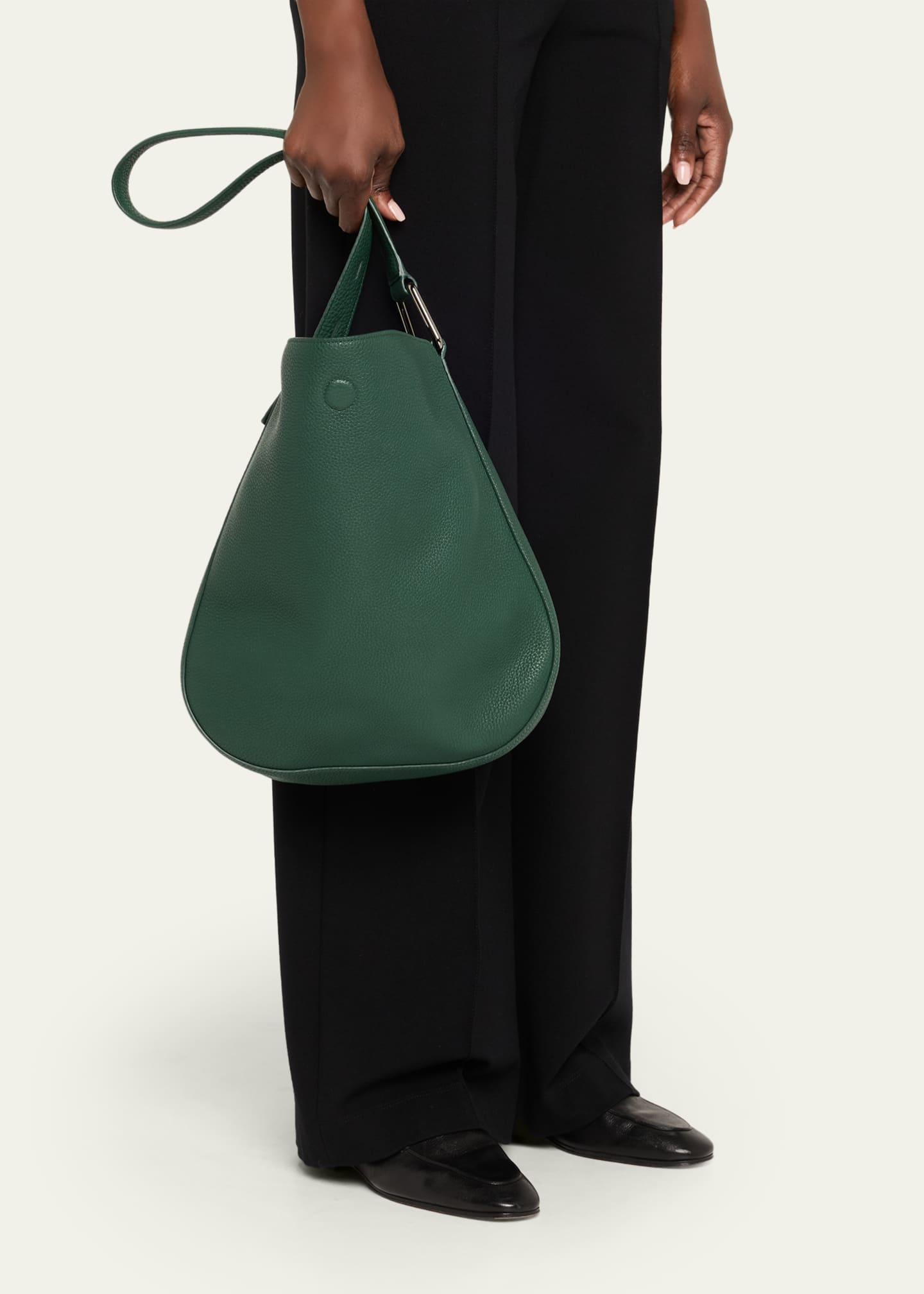 Akris Anna Medium Leather Hobo Bag Image 2 of 4
