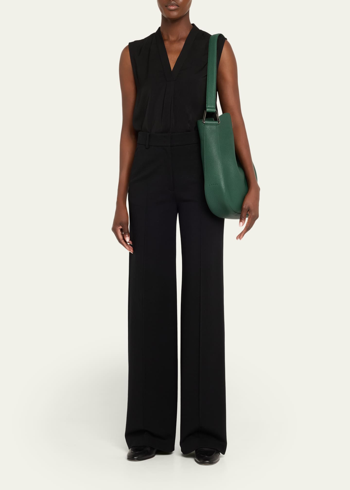 Akris Anna Medium Leather Hobo Bag Image 4 of 4