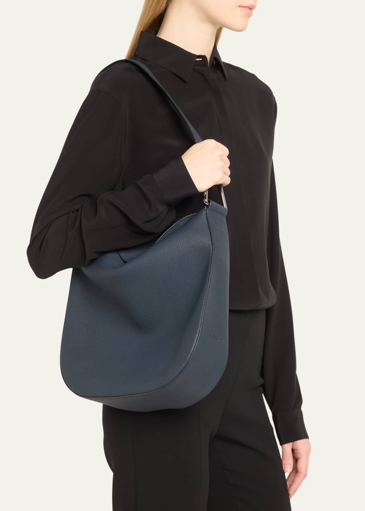 Akris Anna Medium Leather Hobo Bag Image 2 of 5