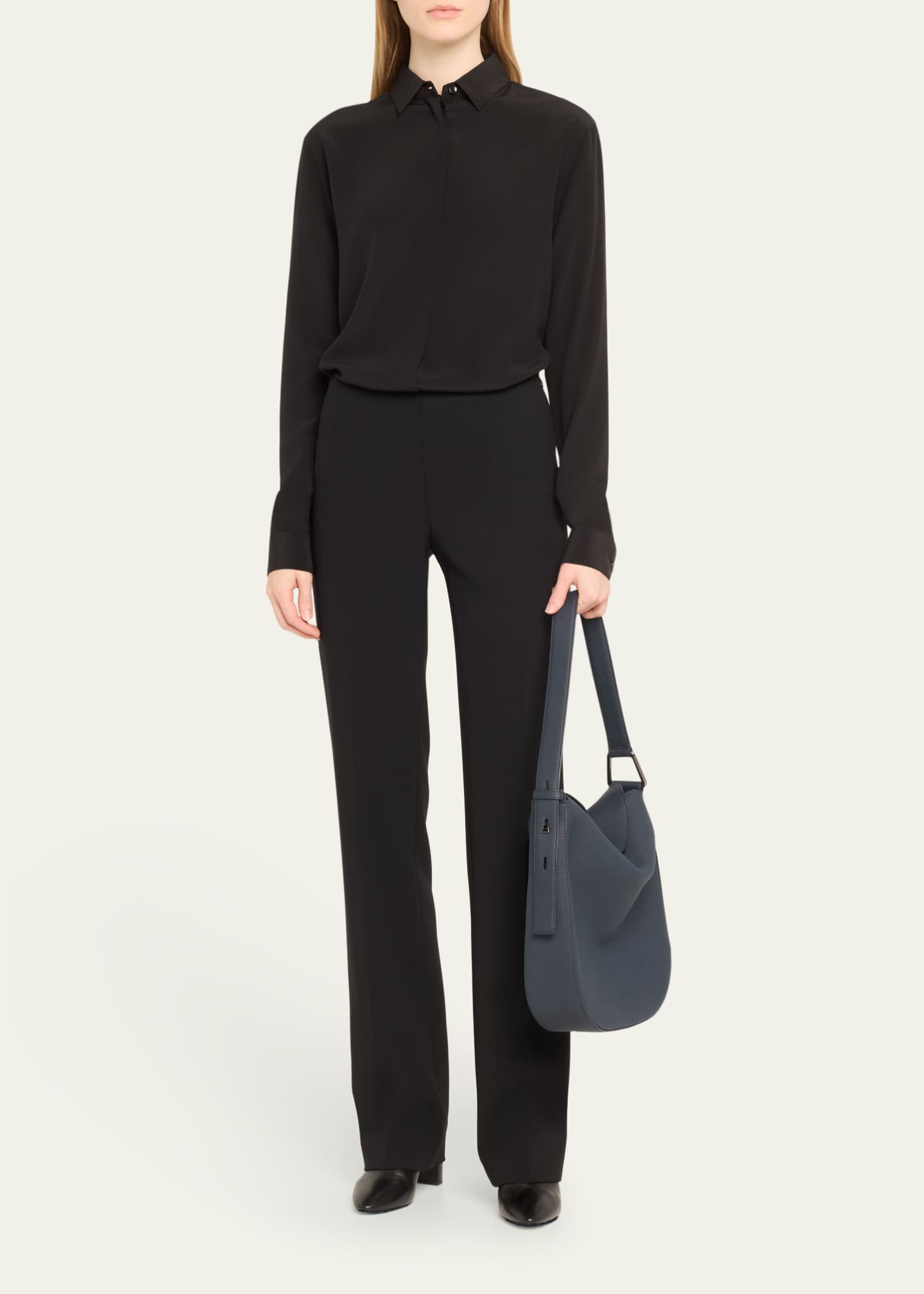 Akris Anna Medium Leather Hobo Bag Image 5 of 5