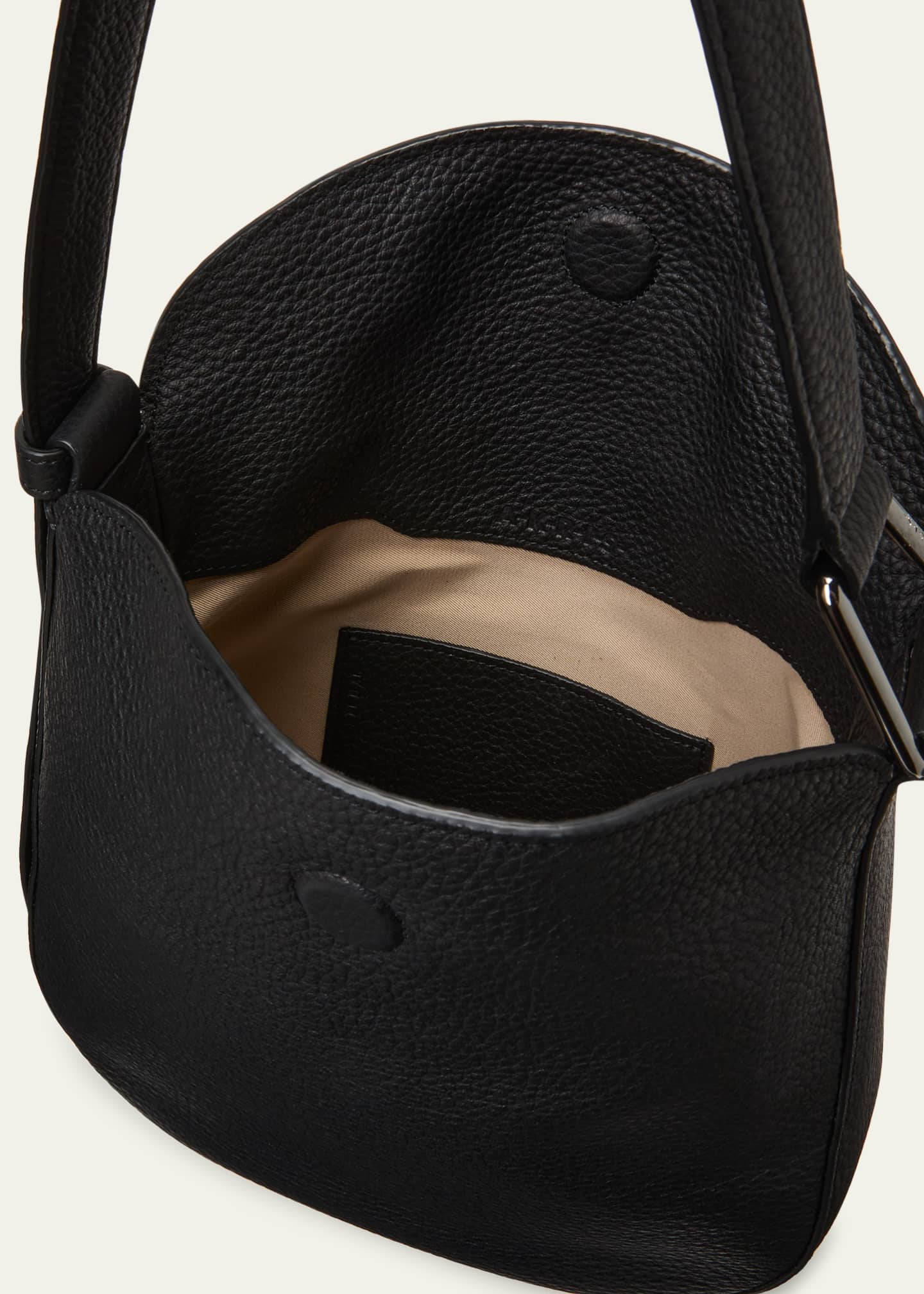 Akris Little Anna Leather Hobo Bag