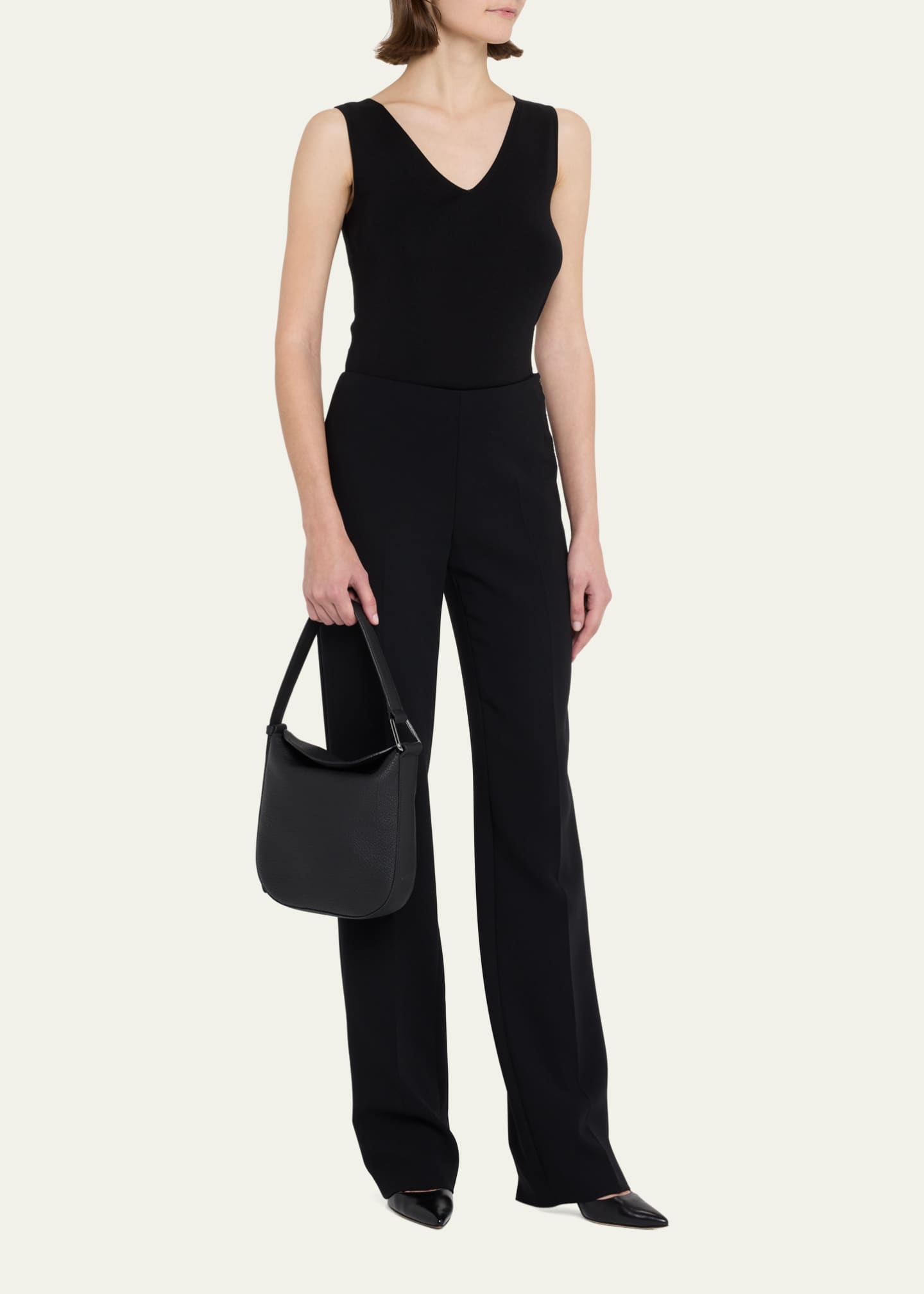 Akris Anna Little Leather Hobo Bag Image 5 of 5