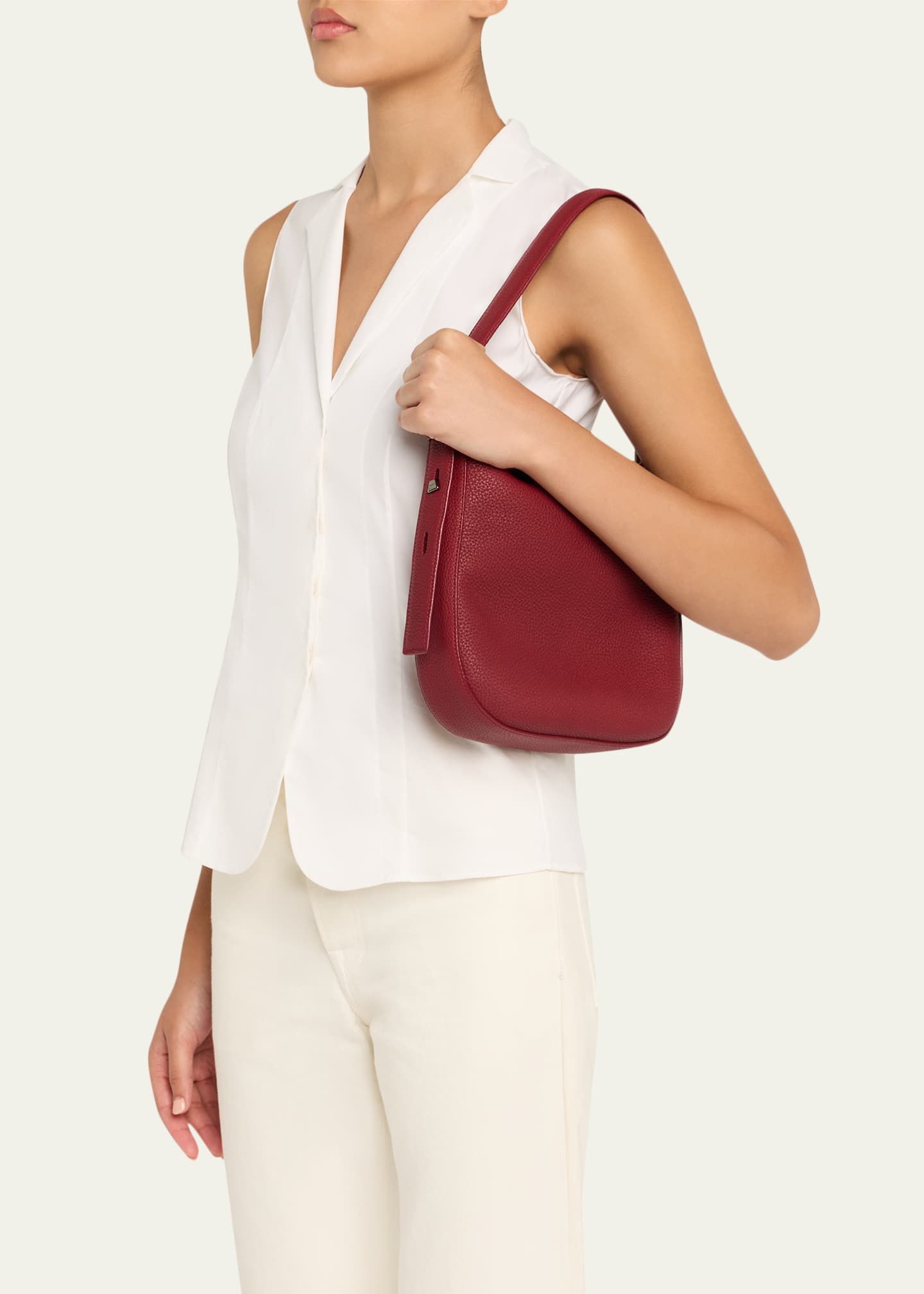 Akris Anna Little Leather Hobo Bag Image 2 of 4