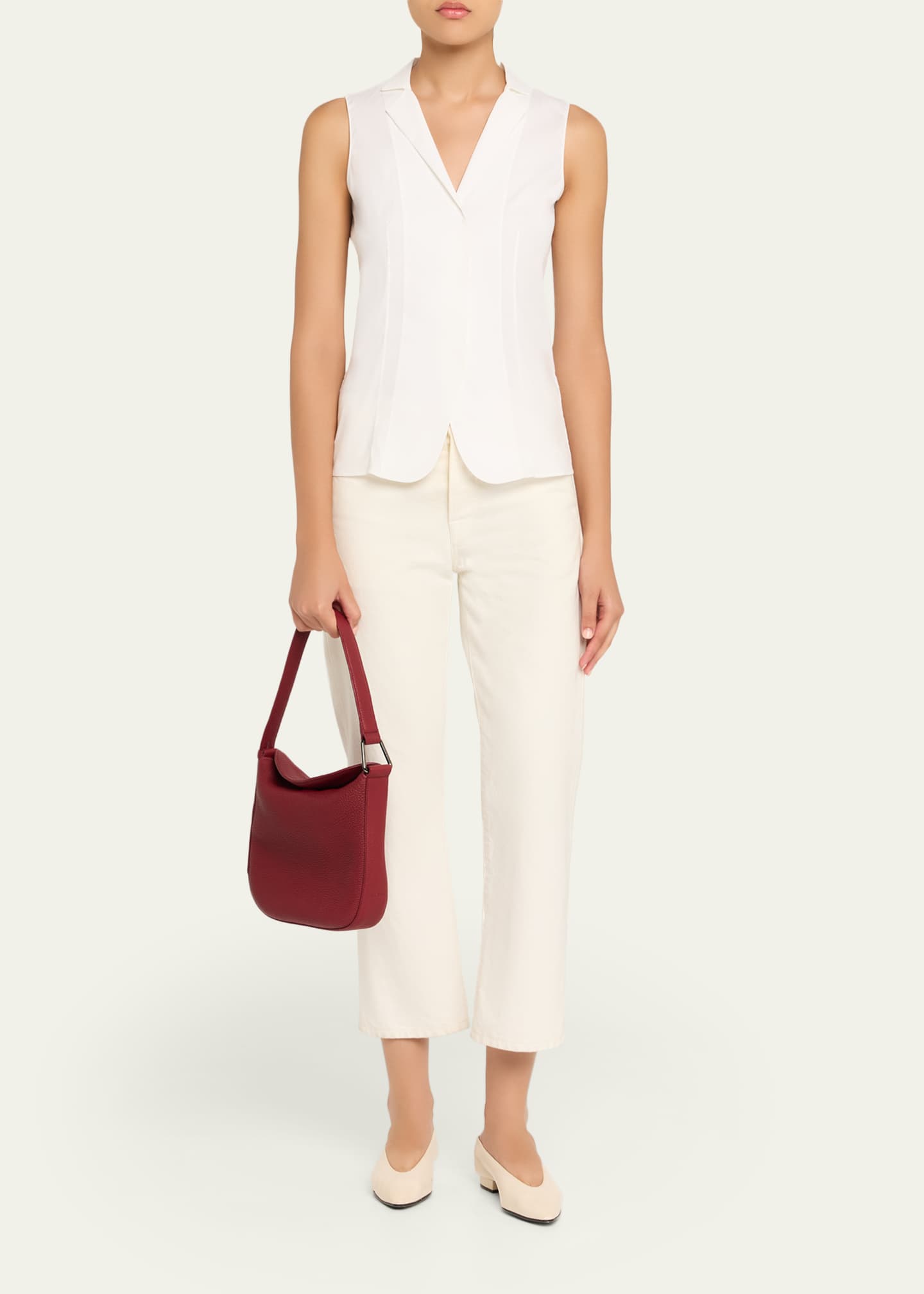Akris Anna Little Leather Hobo Bag Image 4 of 4
