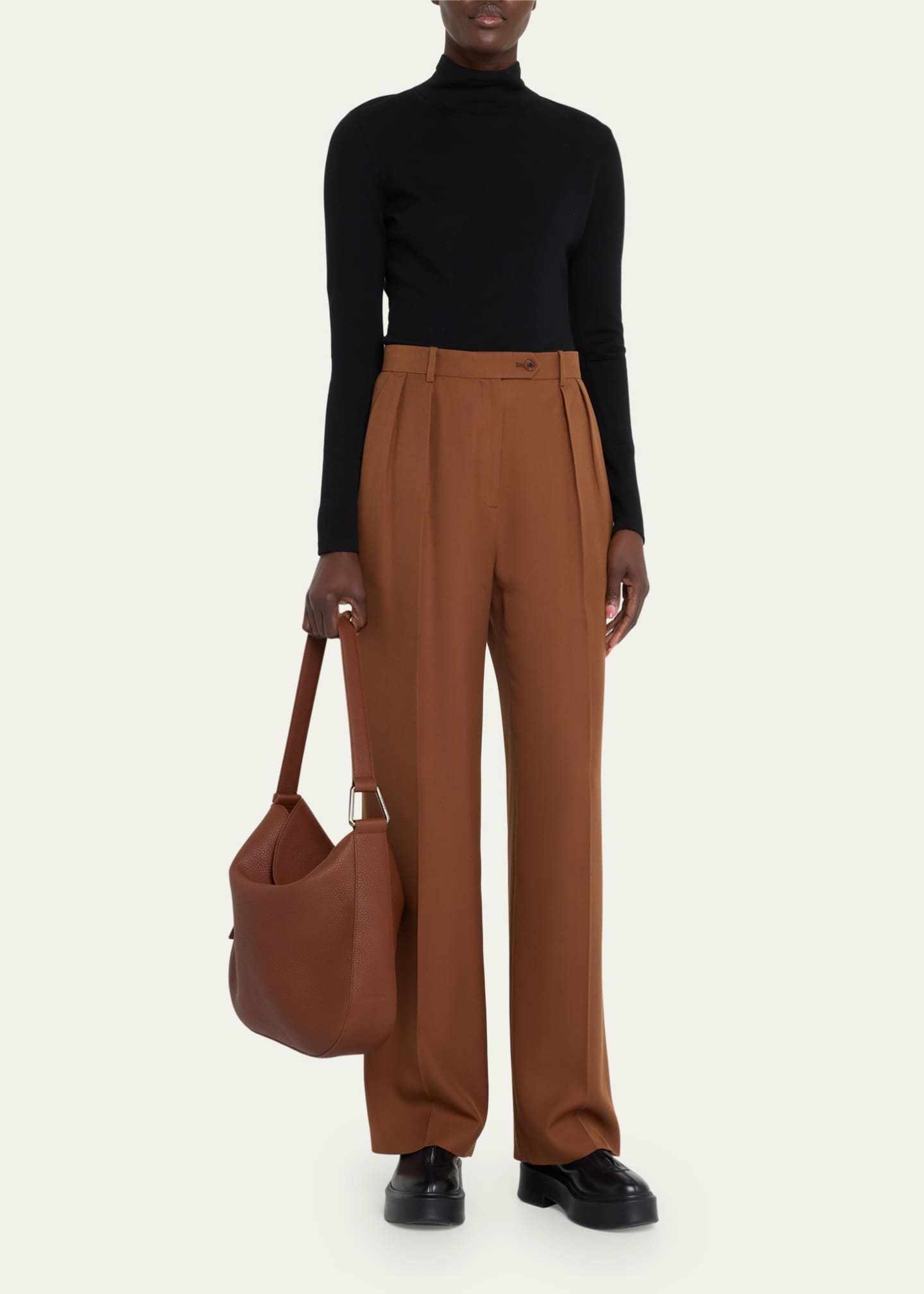 Akris Anna Medium Leather Hobo Bag Image 5 of 5