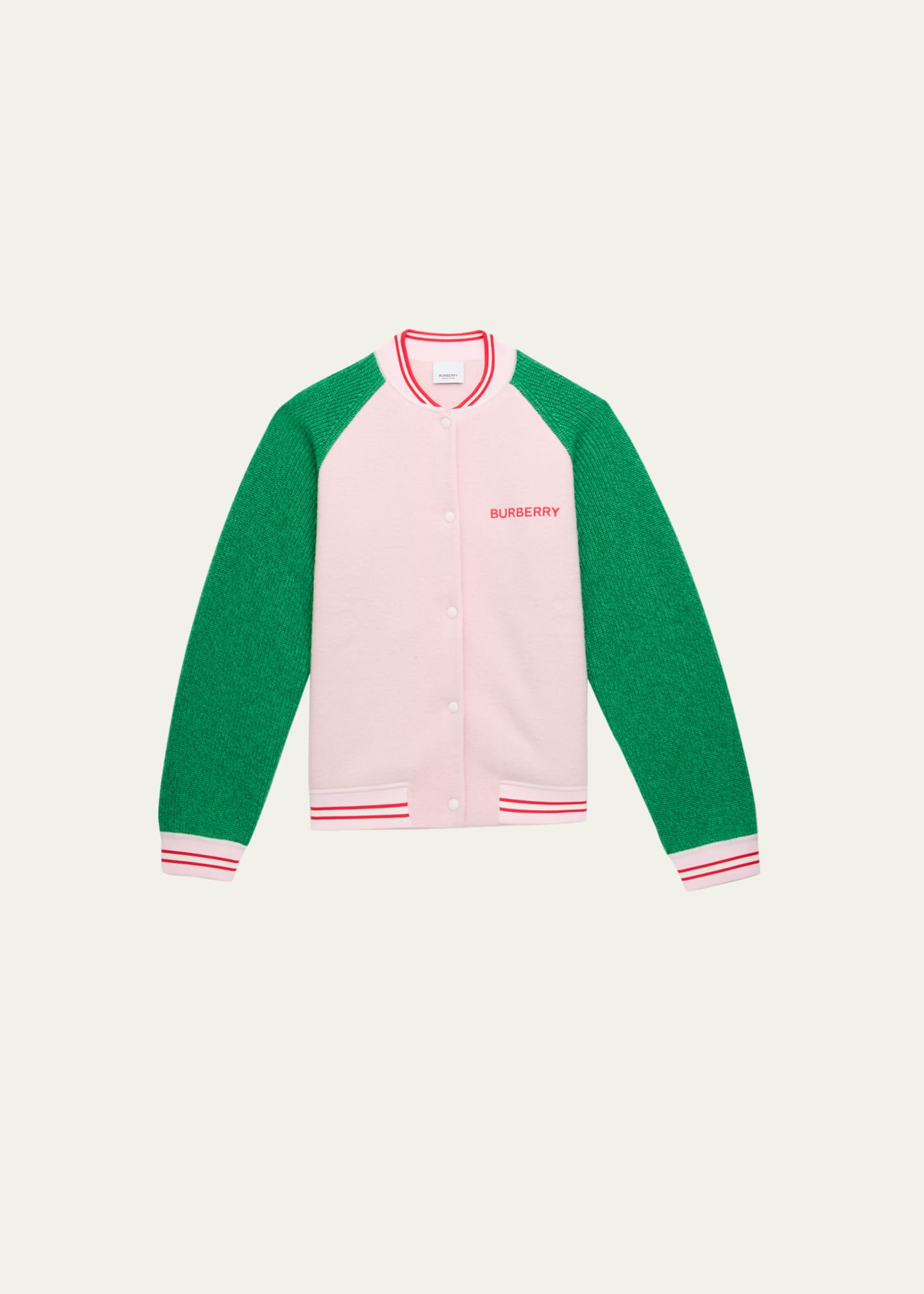 Burberry Girl's Aislinn LogoPrint Bomber Jacket, Size 312 Bergdorf