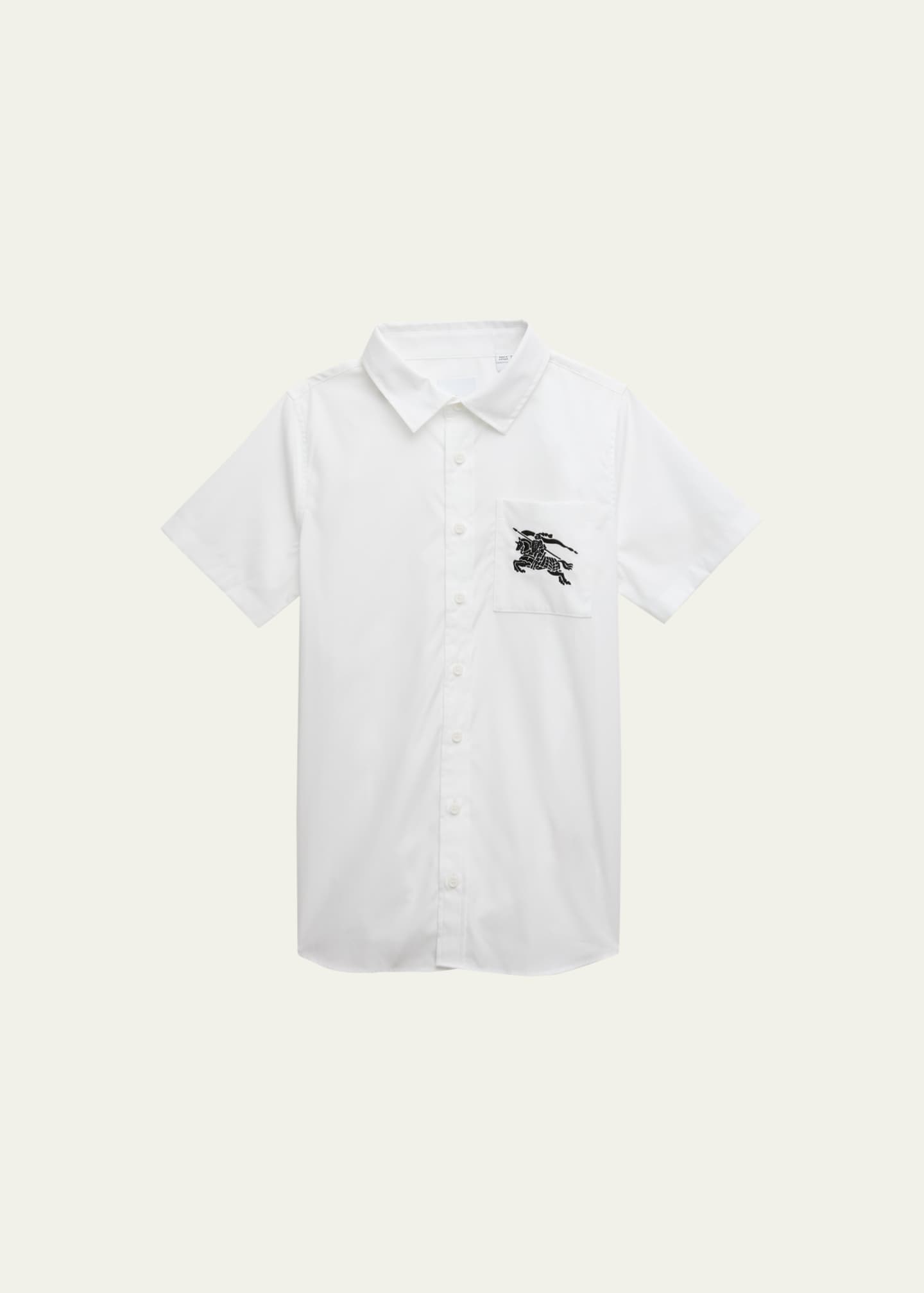 Burberry Boy s Owen Embroidered Equestrian Knight Design Shirt Size 3 14