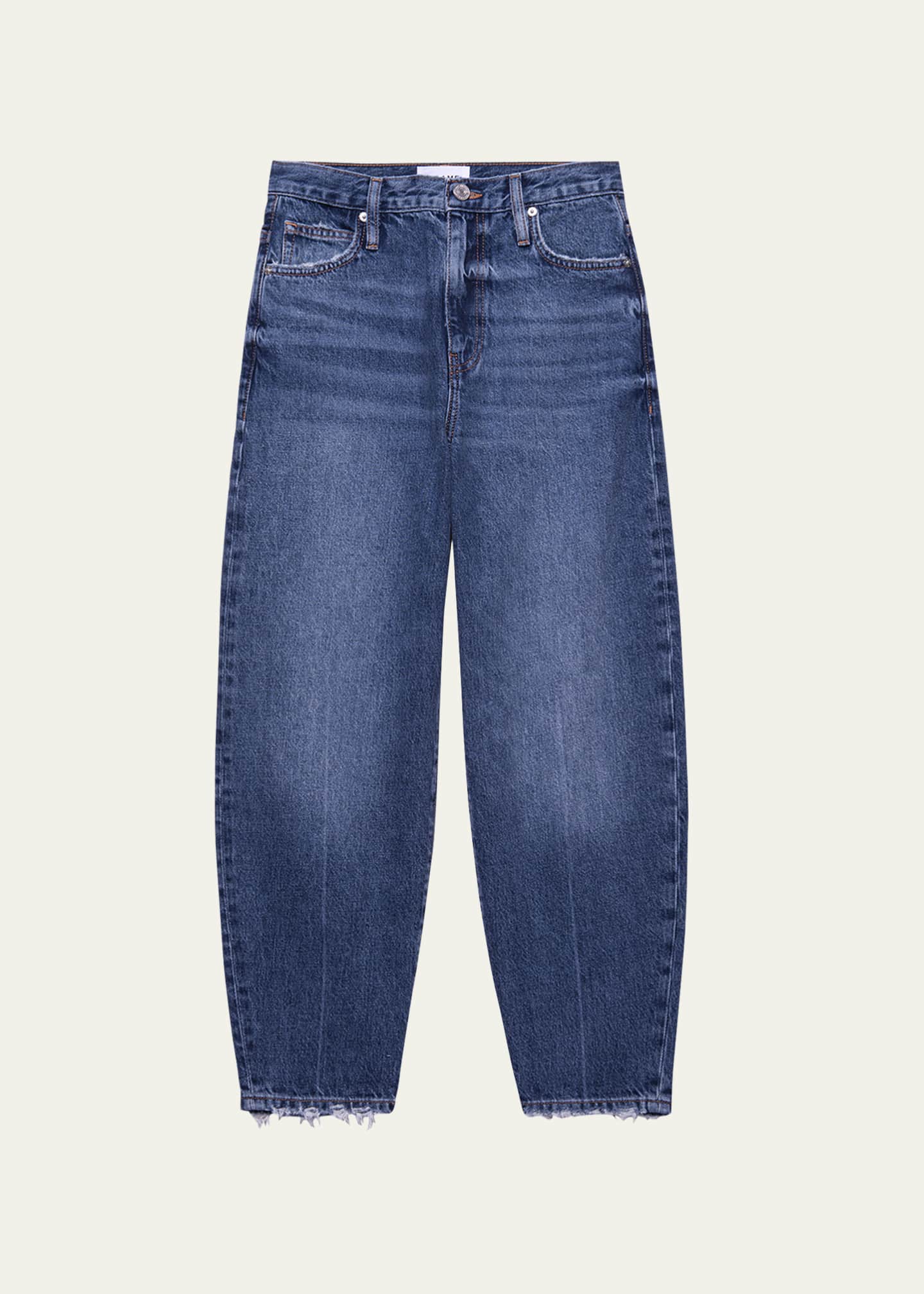 FRAME Ultra High Rise BarrelLeg Jeans Bergdorf Goodman