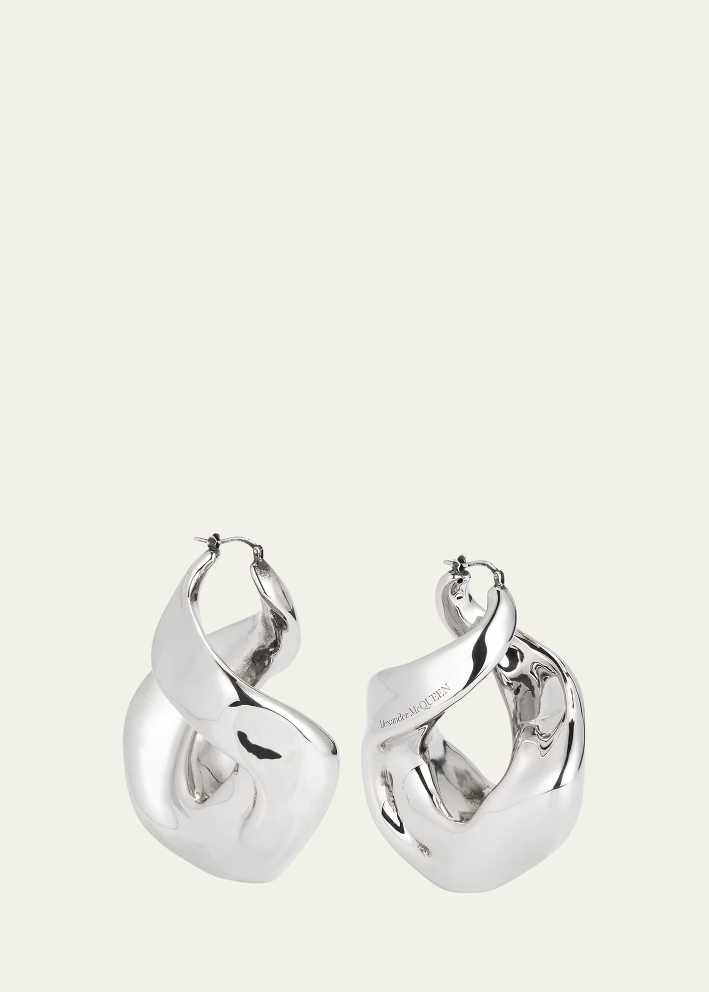 Alexander McQueen Twisted Hoop Earrings