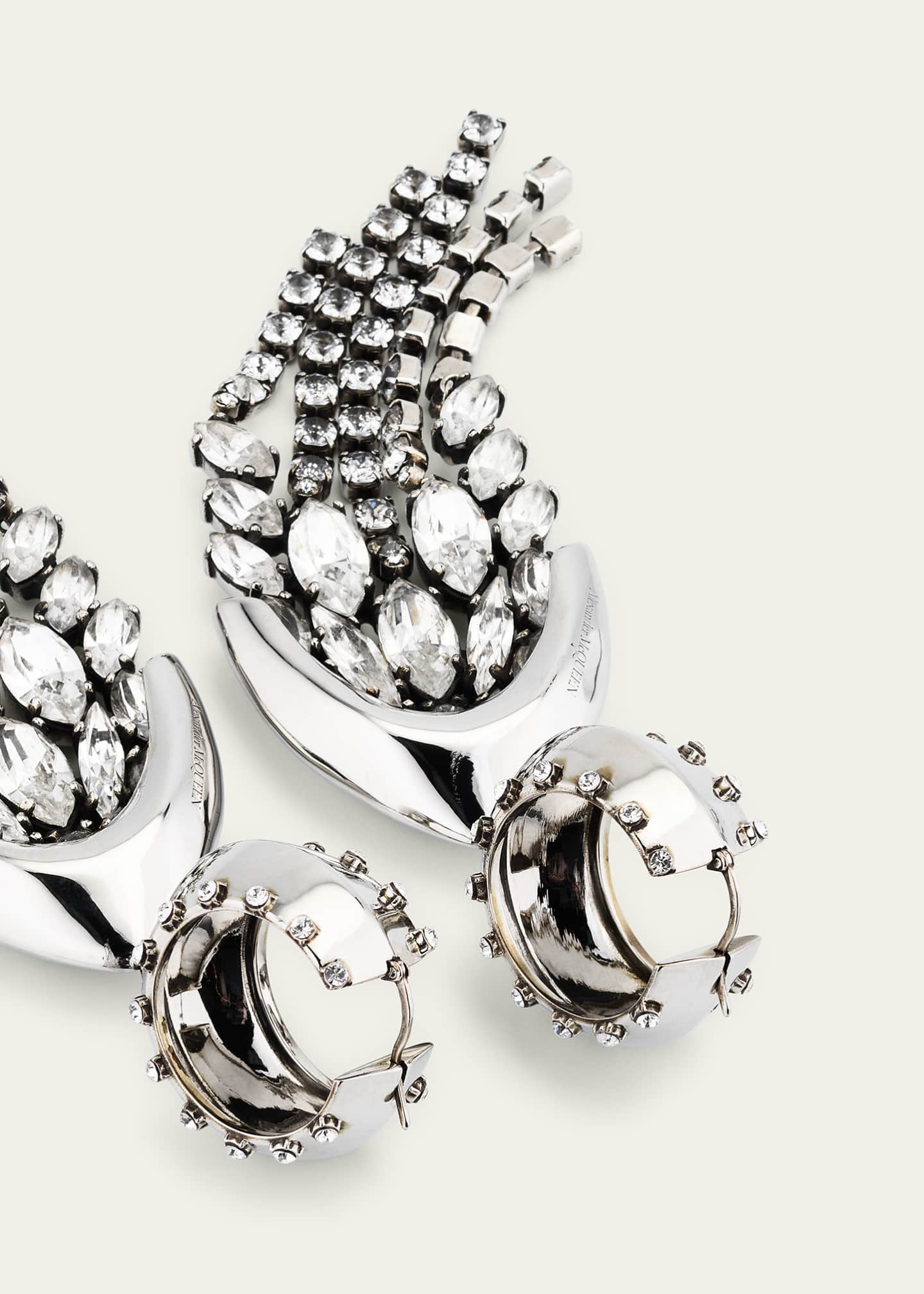 Alexander McQueen Crystal Chandelier Earrings Bergdorf Goodman