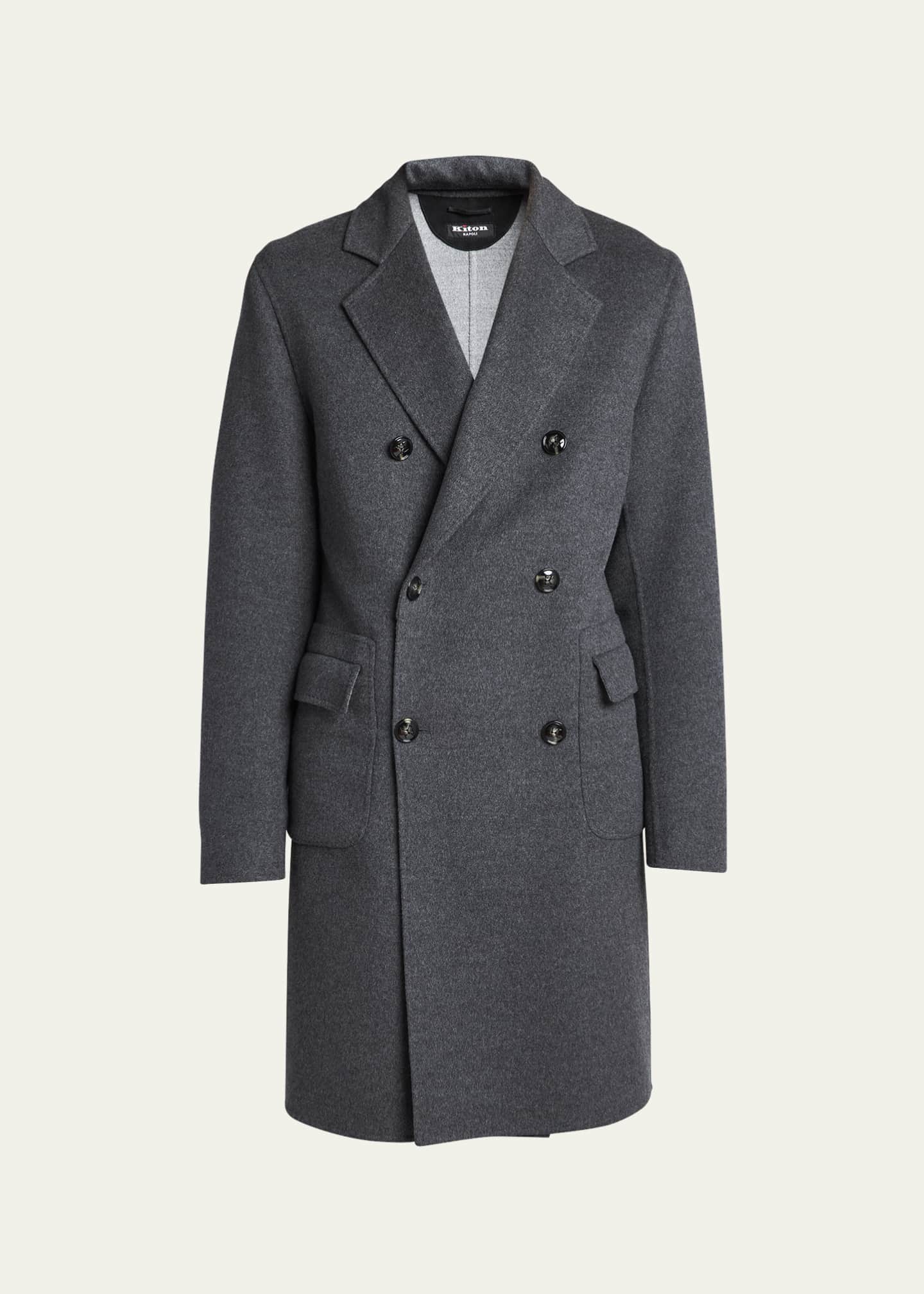 Kiton Men s Cashmere Wool Double Breasted Overcoat