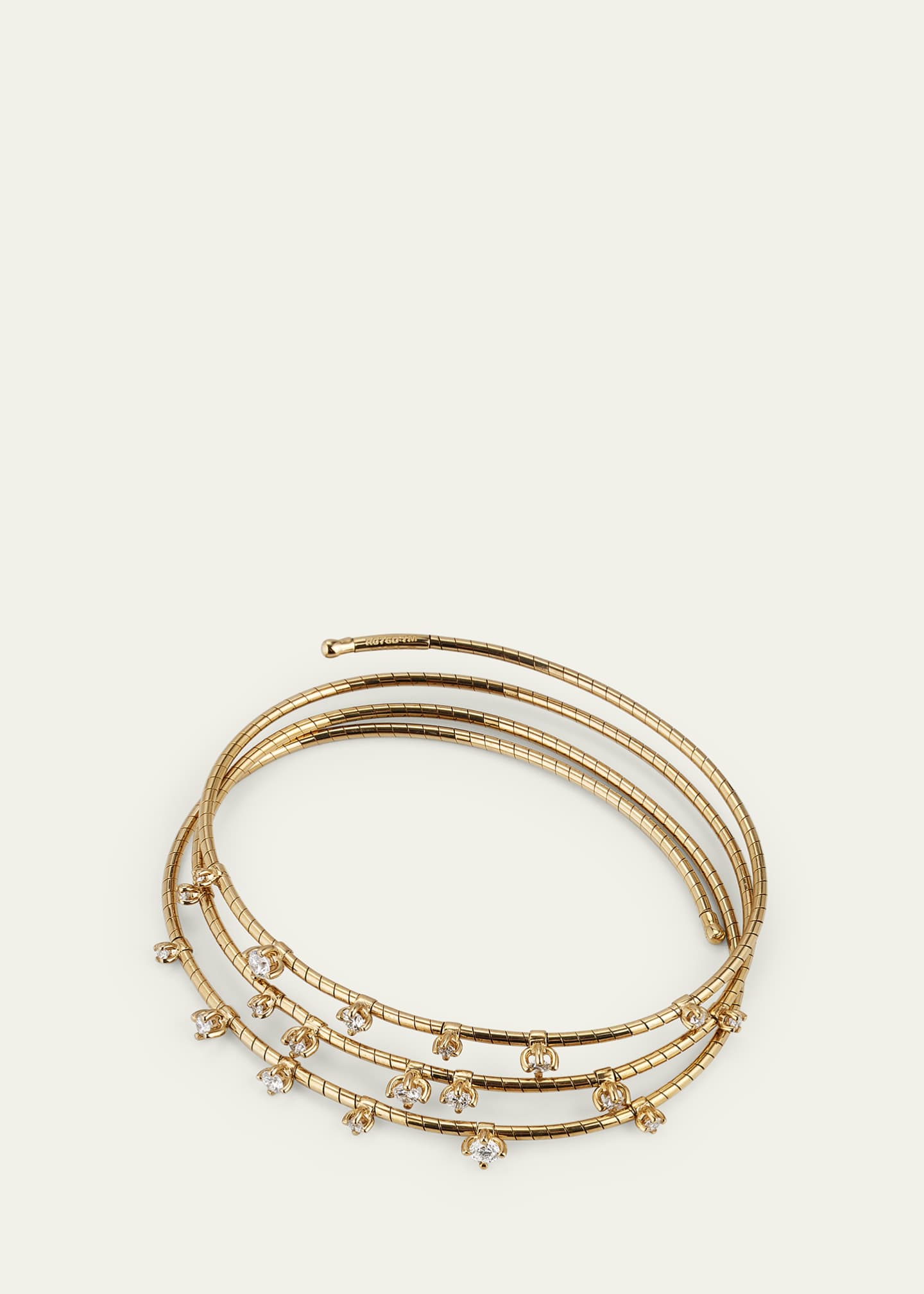 Mattia Cielo | Rose Gold Diamond Cuff Bracelet