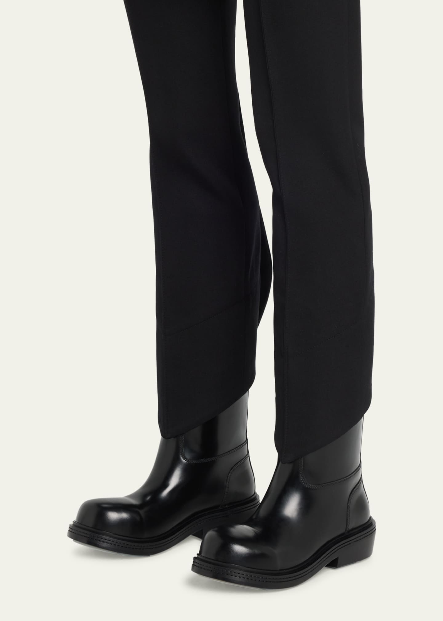 Bottega Veneta Leather Tall Fireman Boots Image 2 of 5