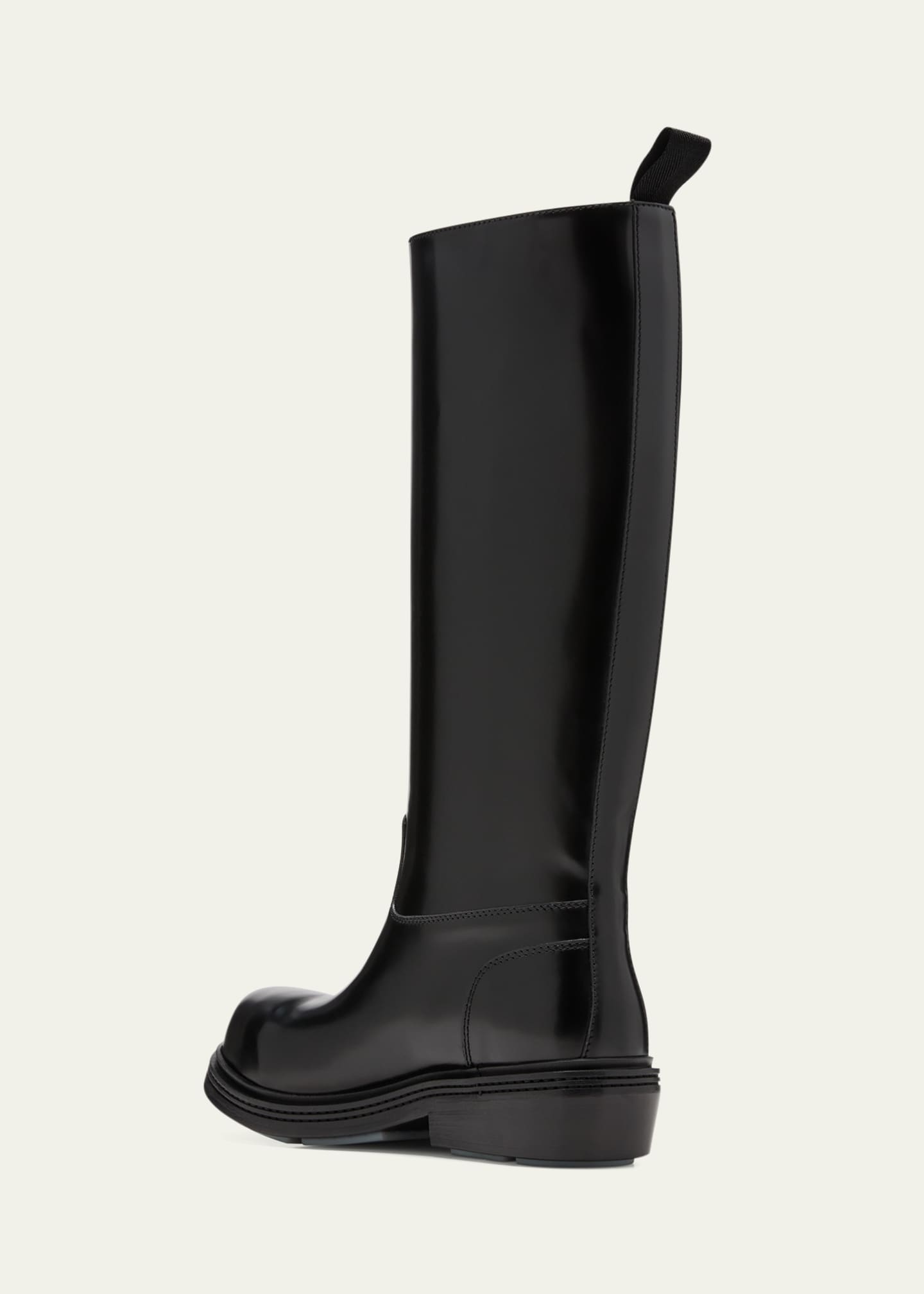 Bottega Veneta Leather Tall Fireman Boots Image 4 of 5