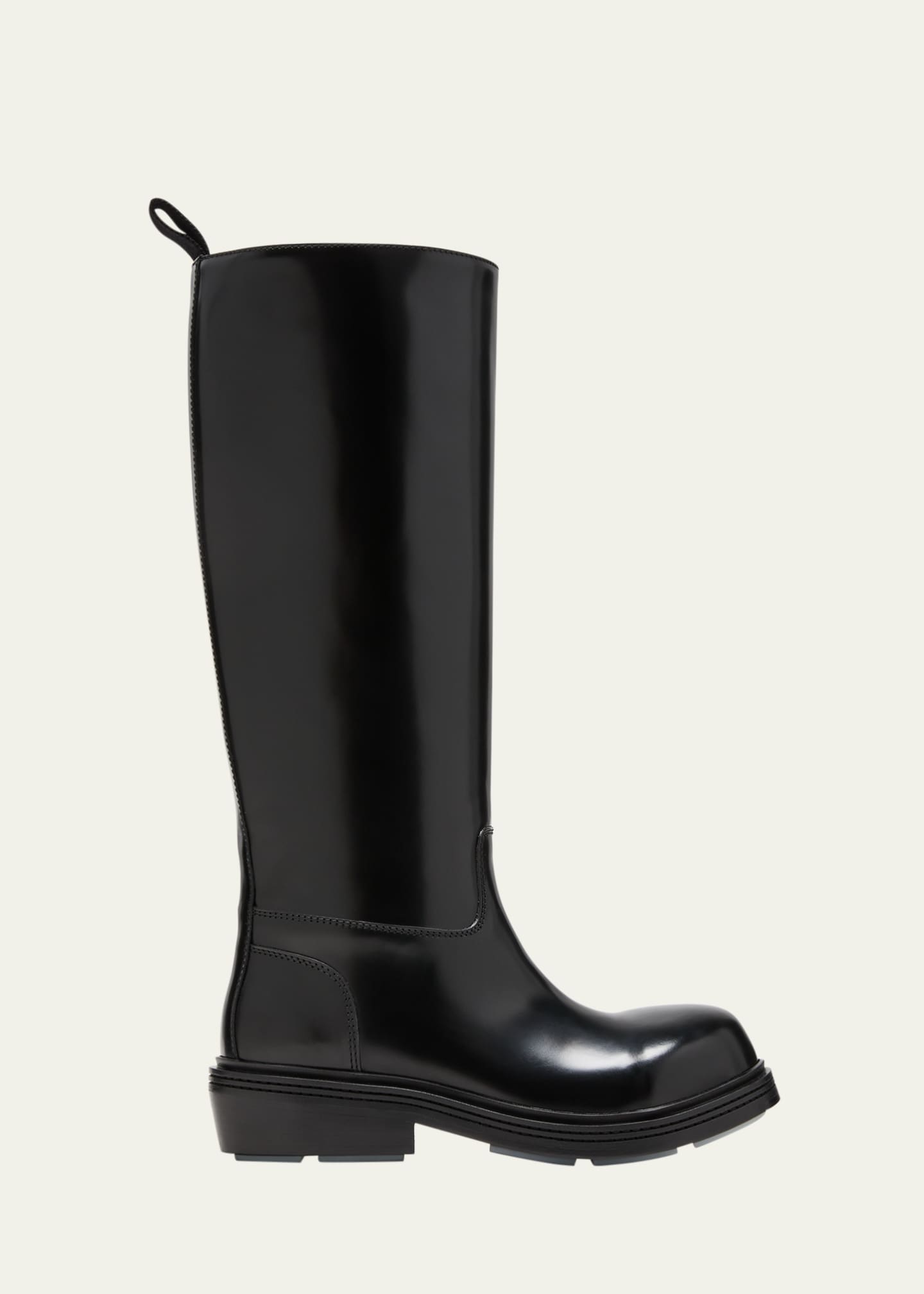 Bottega Veneta Leather Tall Fireman Boots Image 1 of 5