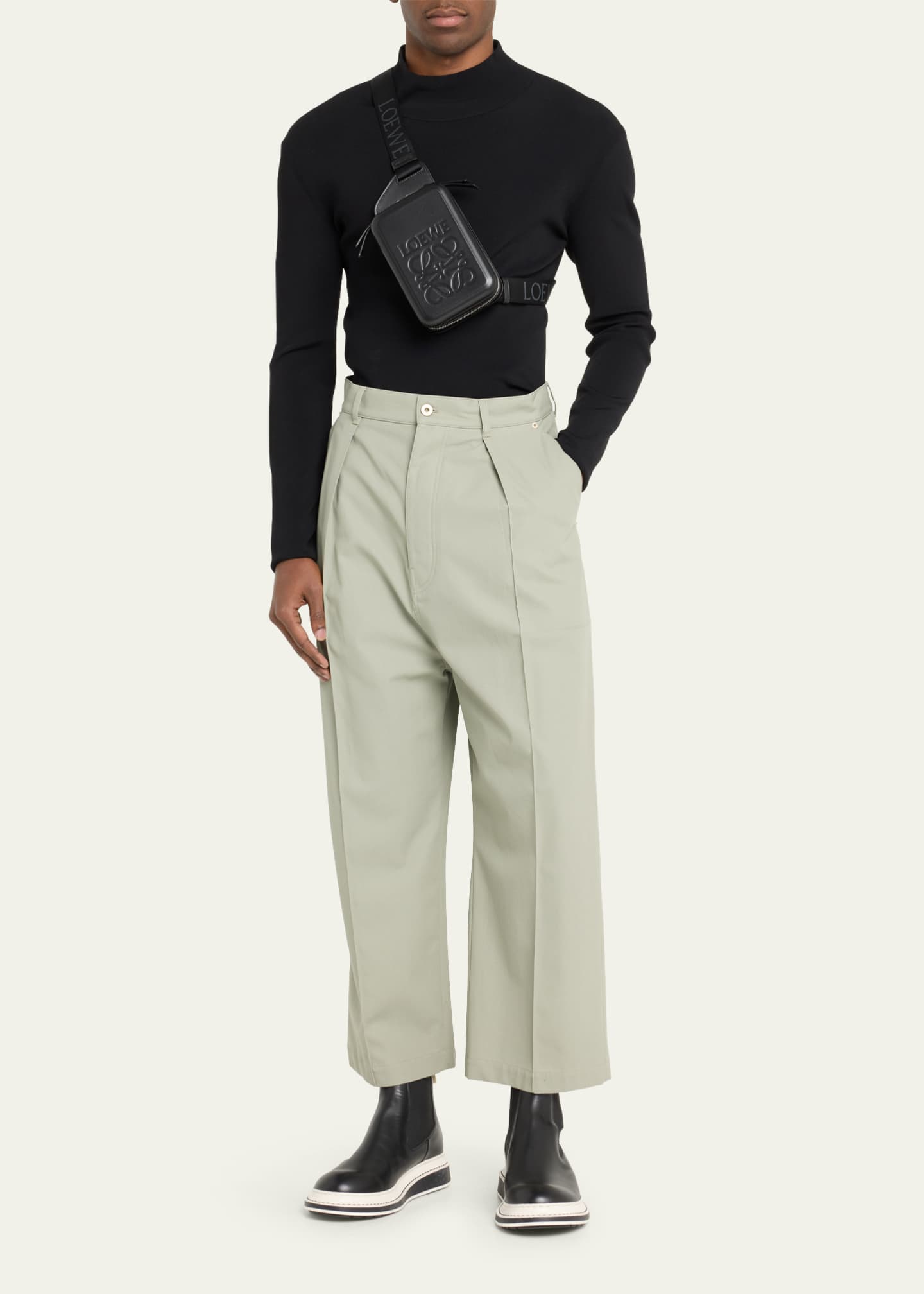 Loewe Men's Molded Sling Crossbody Bag - Bergdorf Goodman