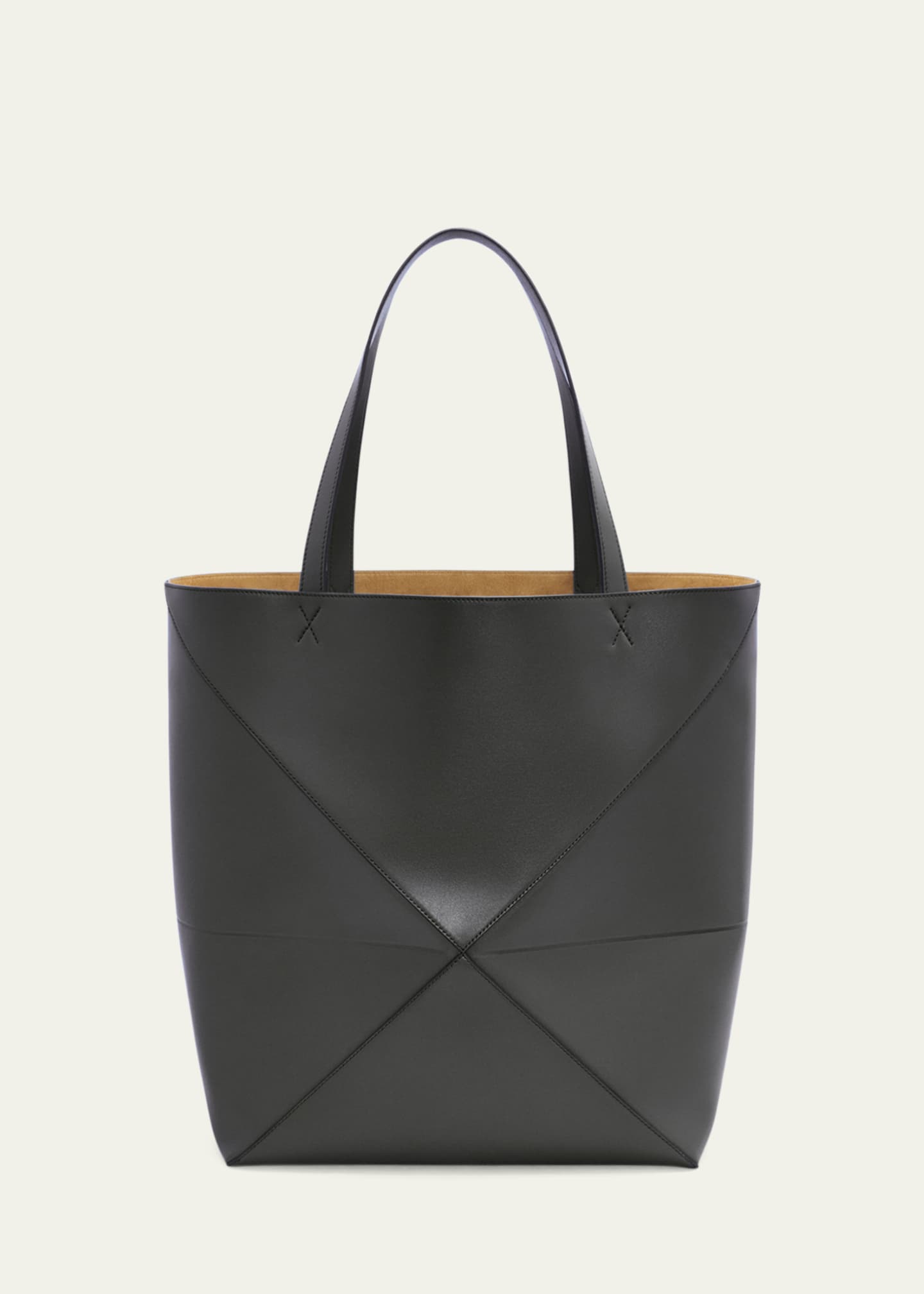 Loewe Puzzle Fold Large Tote Bag in Shiny Leather - Bergdorf Goodman