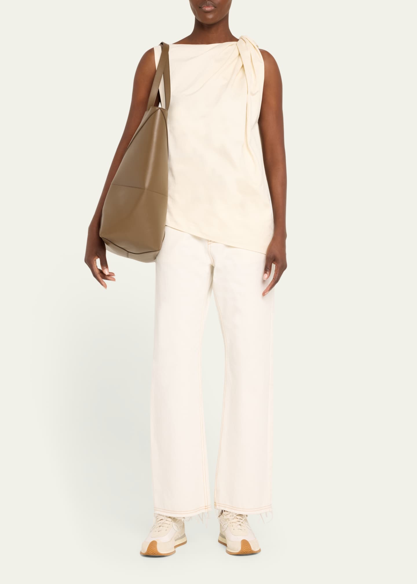 Loewe Puzzle Fold Large Tote Bag in Shiny Leather Image 5 of 5