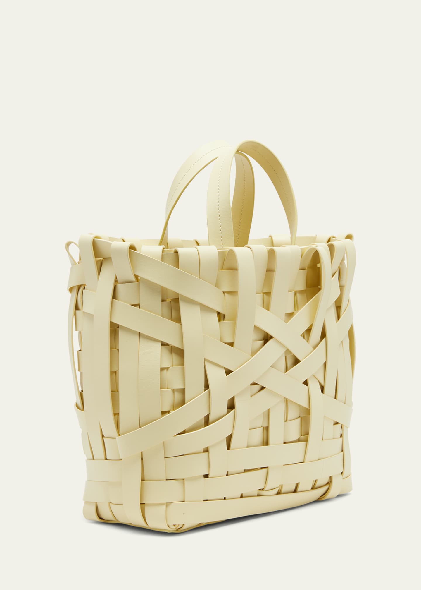 Jil Sander Medium Woven Basket TopHandle Bag Bergdorf Goodman