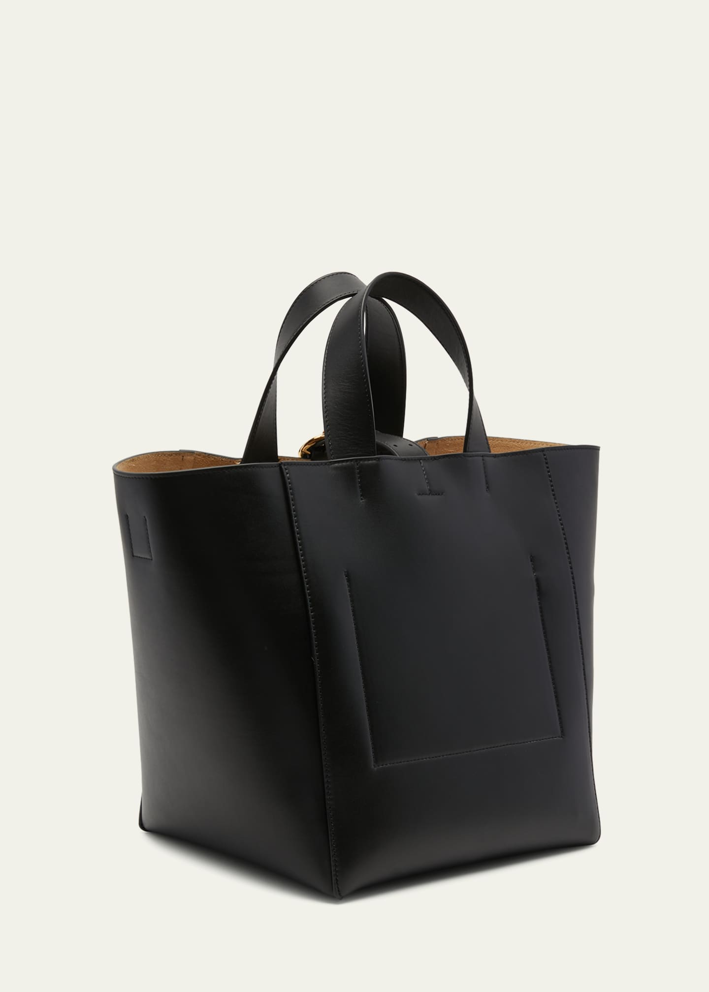 Square bag leather handbag