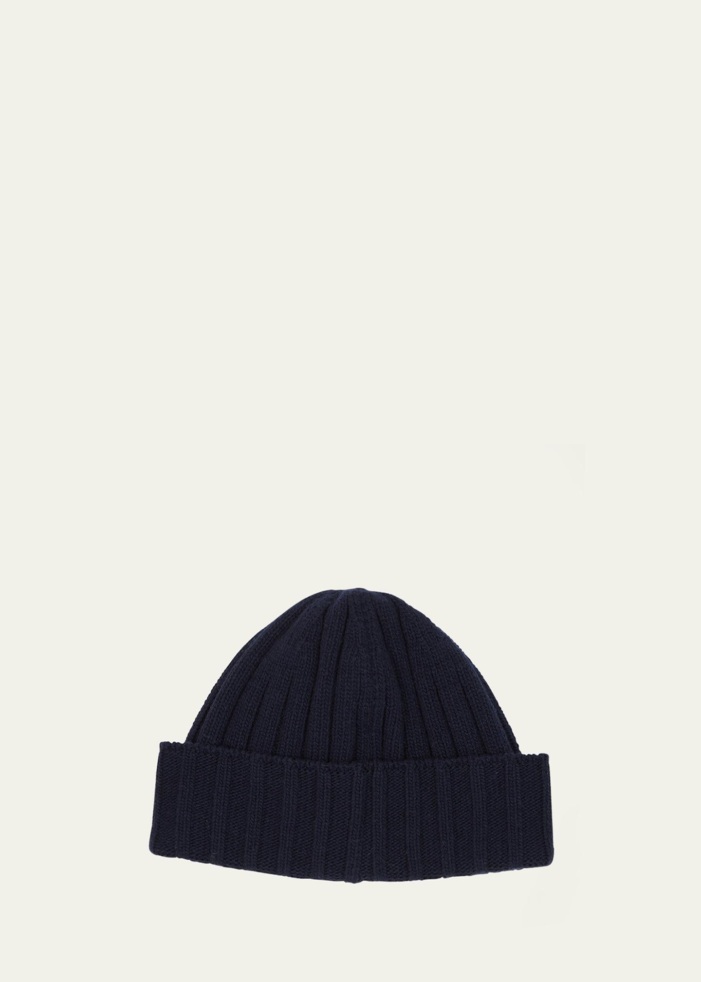 mens black moncler beanie hat