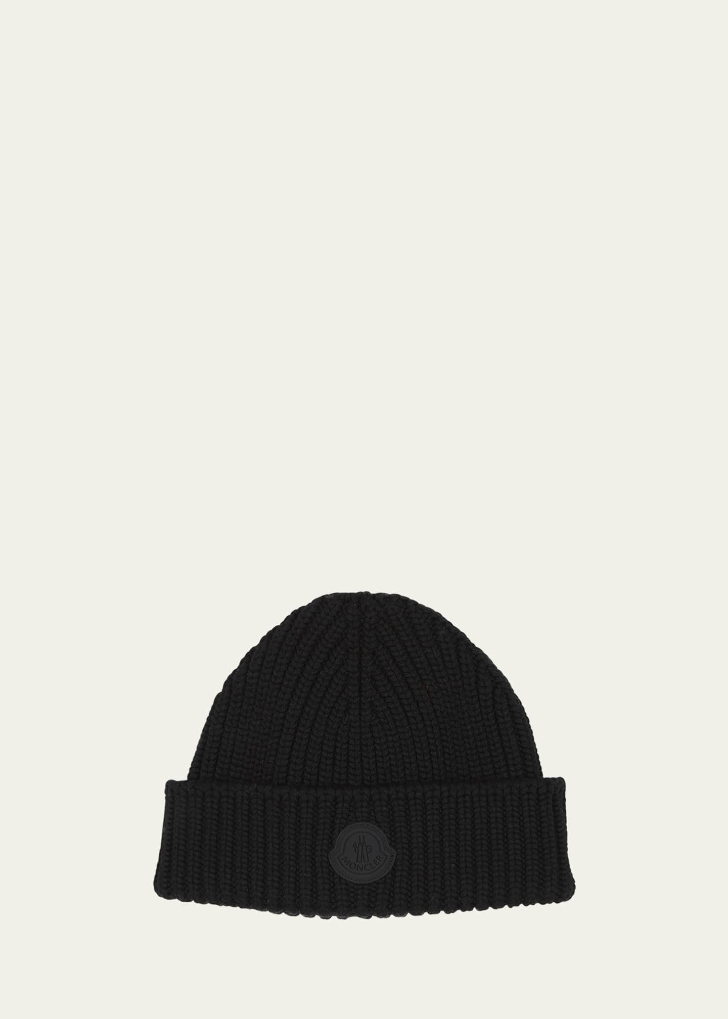 Moncler black hat mens sale