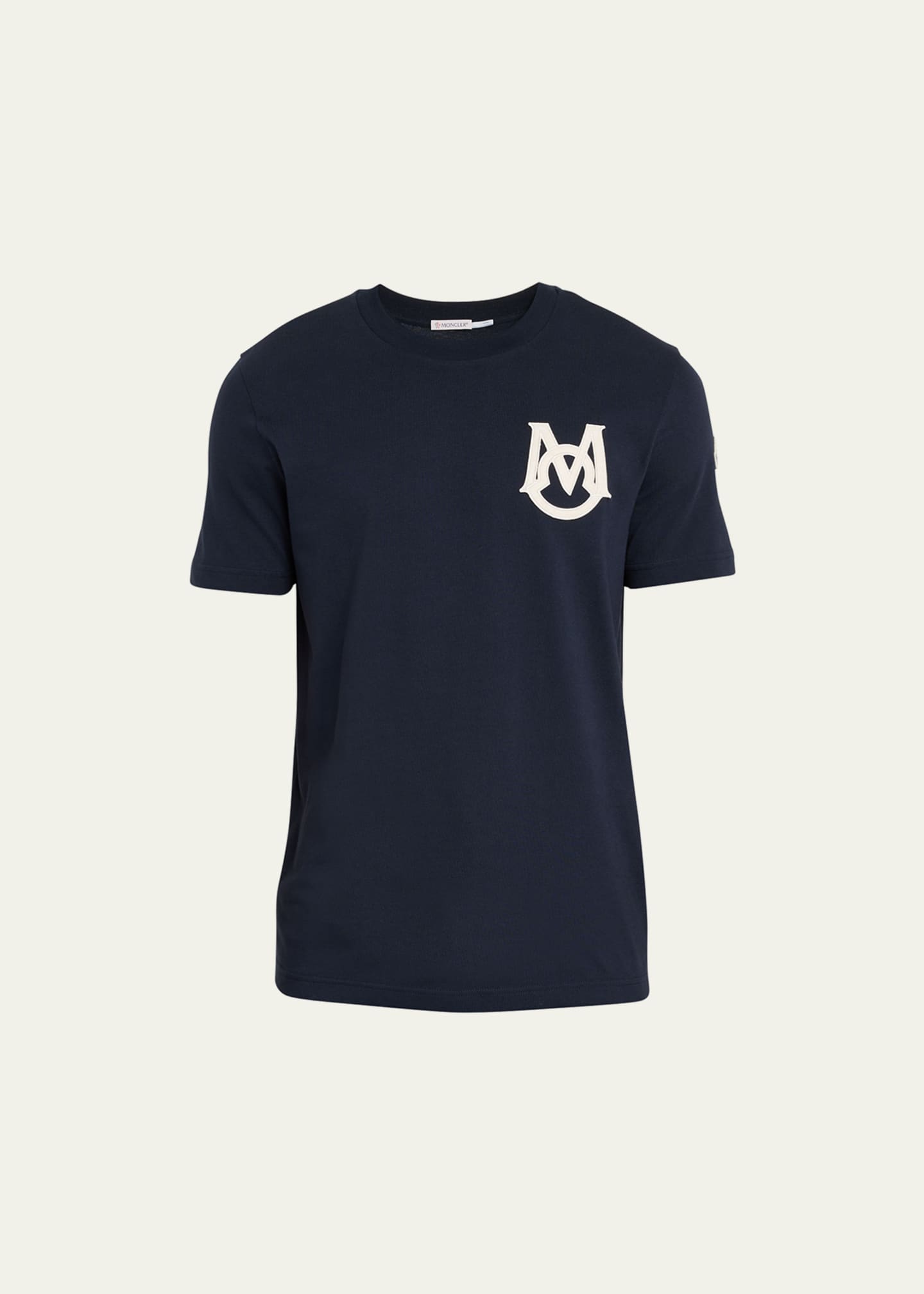 Moncler Men's Logo-Neck T-Shirt - Bergdorf Goodman