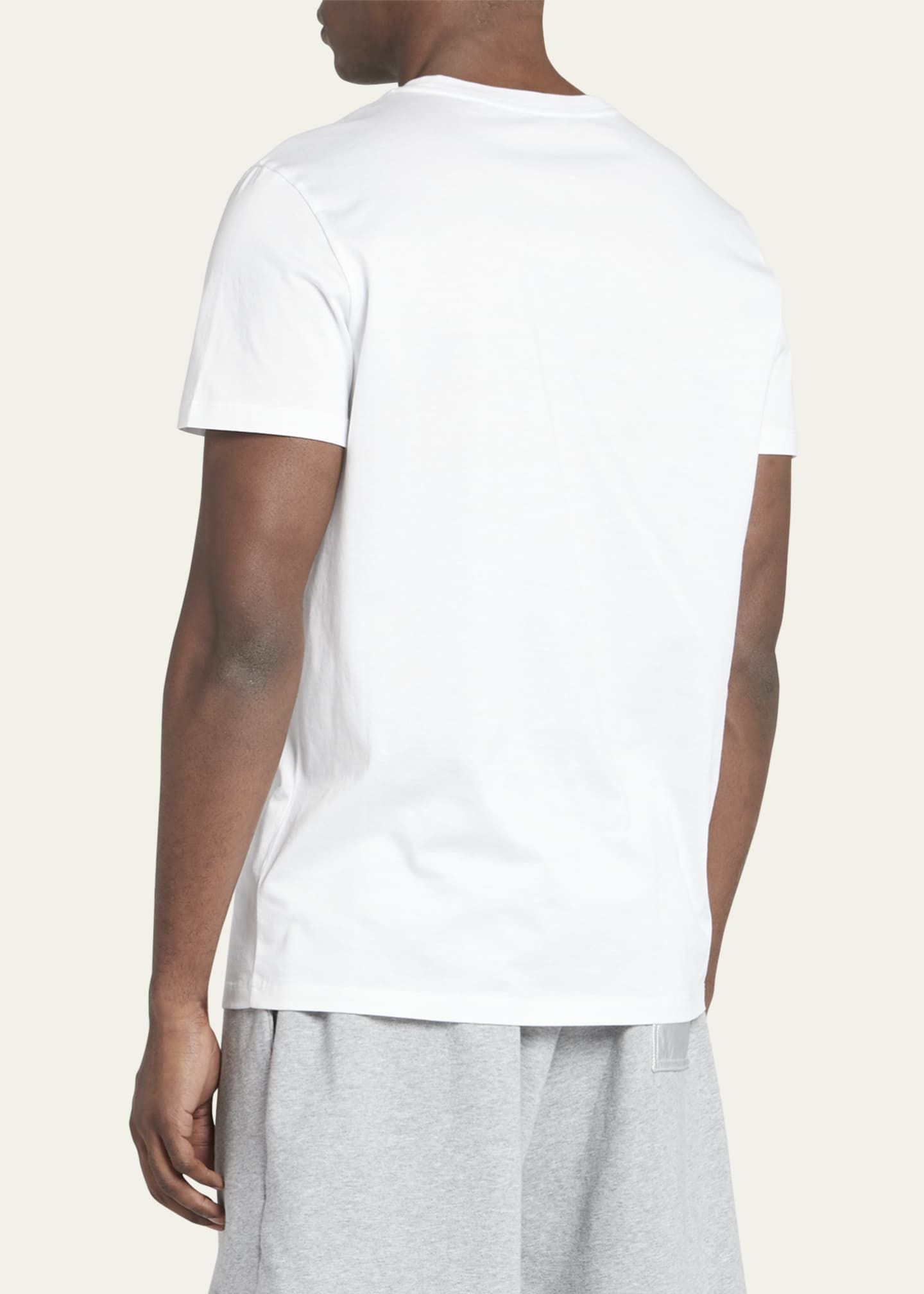 Moncler Men s Double Logo Cotton Jersey T Shirt Bergdorf Goodman