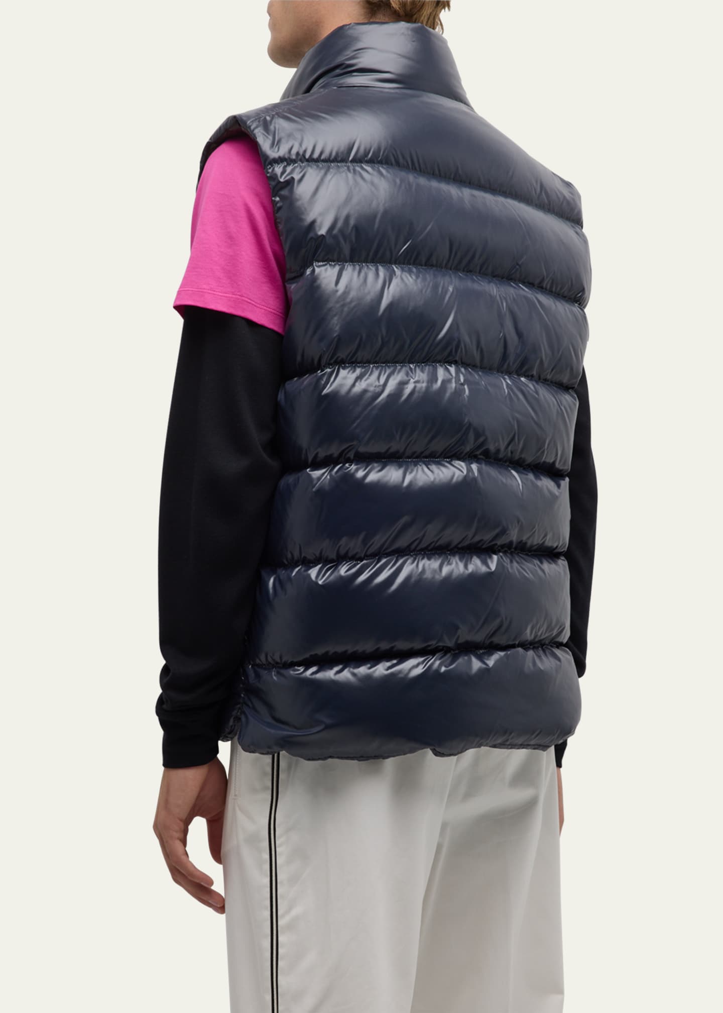 Moncler Men's Tibb Nylon Laque Vest - Bergdorf Goodman