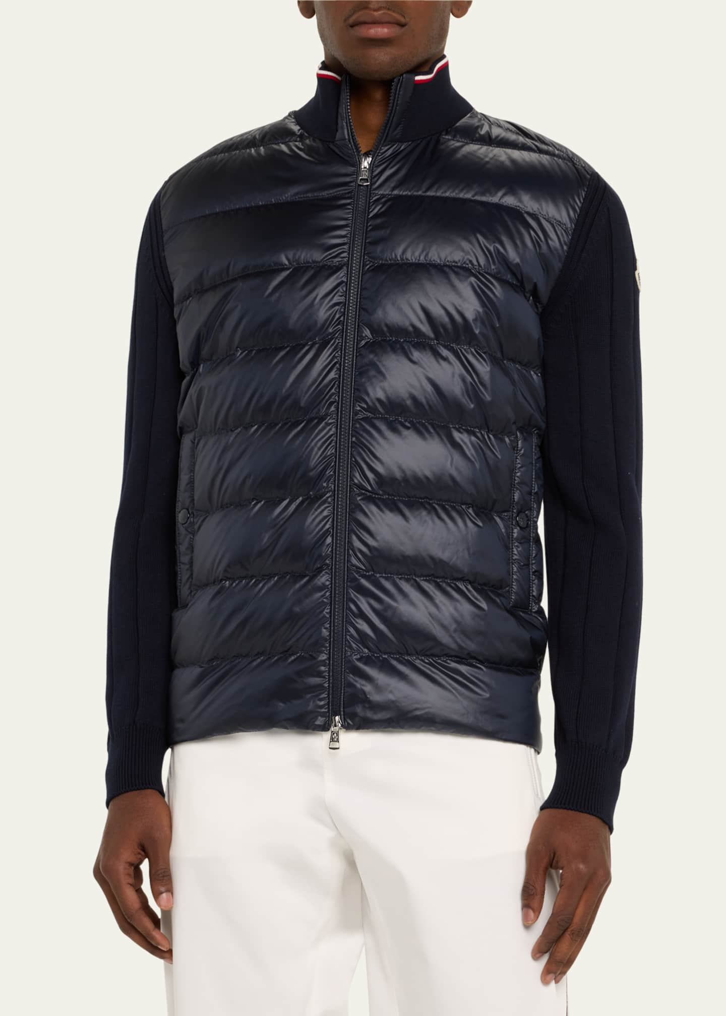 Moncler Men's Padded Cardigan - Bergdorf Goodman