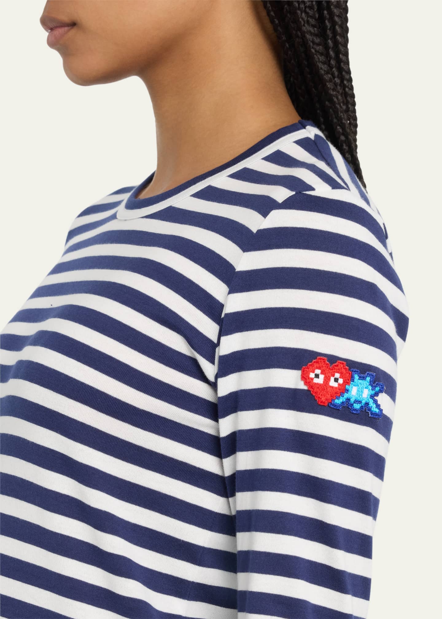 Cdg striped tee 2025