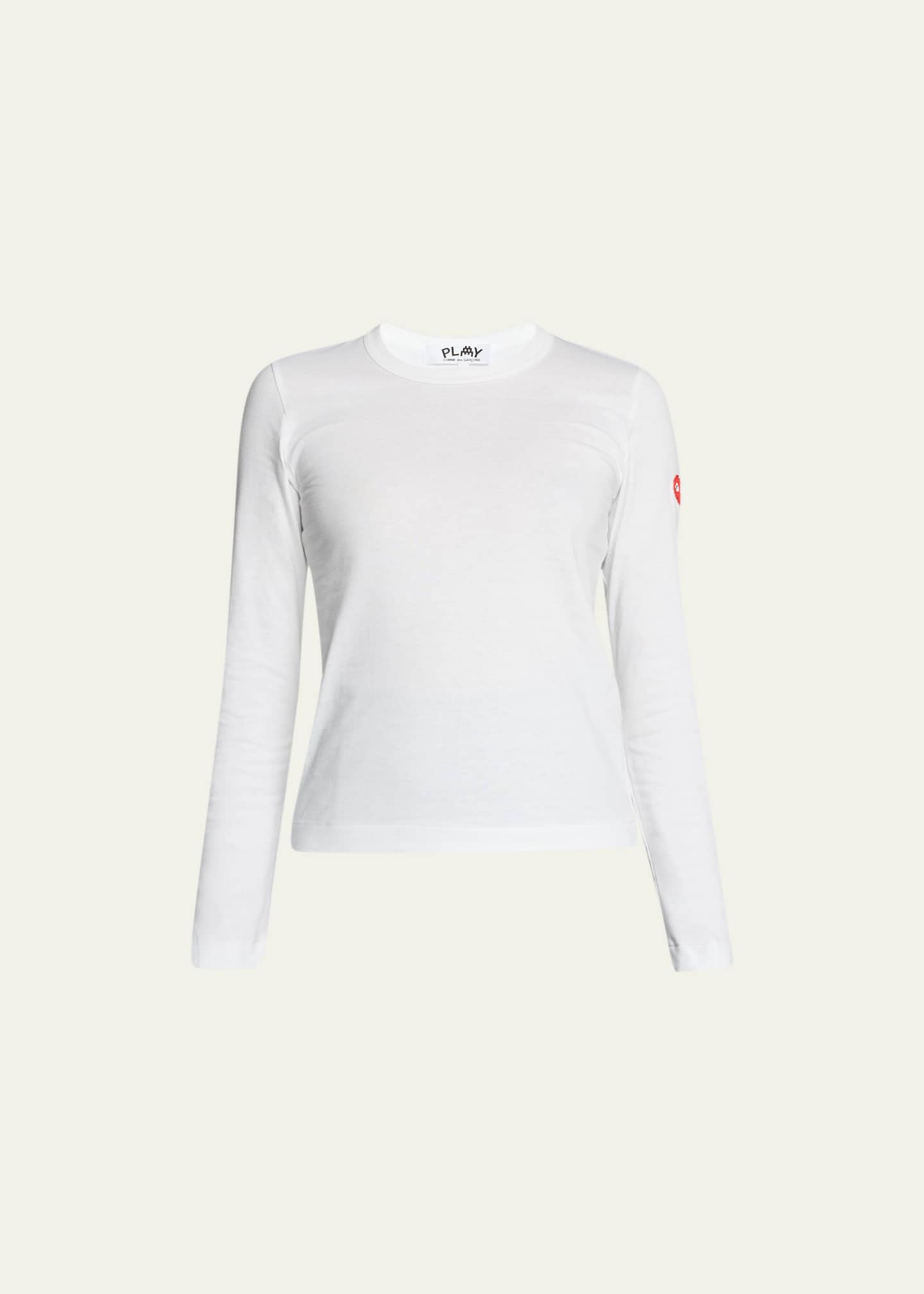 Cdg longsleeve white cheap