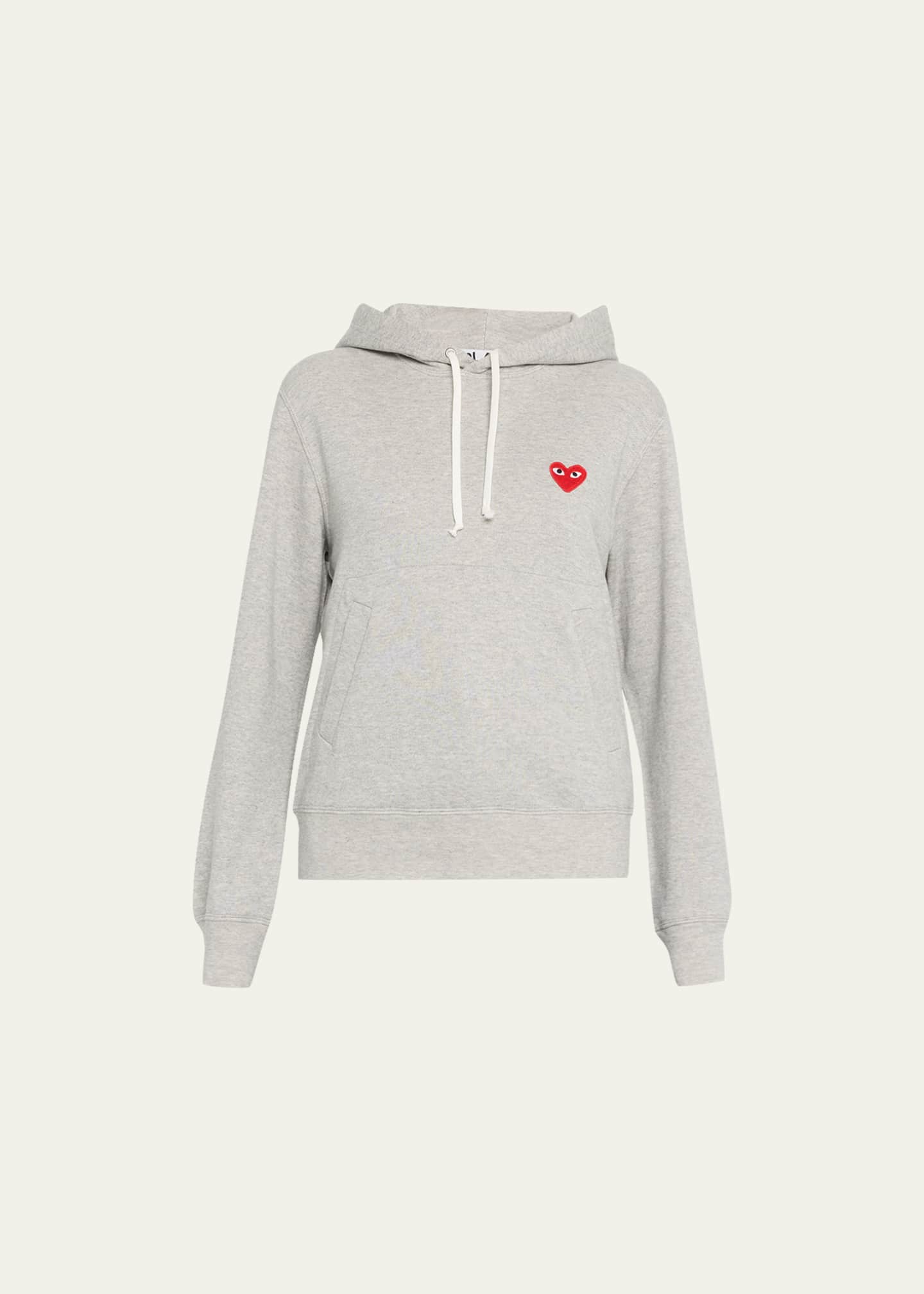 CDG Play Hooded Sweatshirt with Heart Logo Detail - Bergdorf Goodman