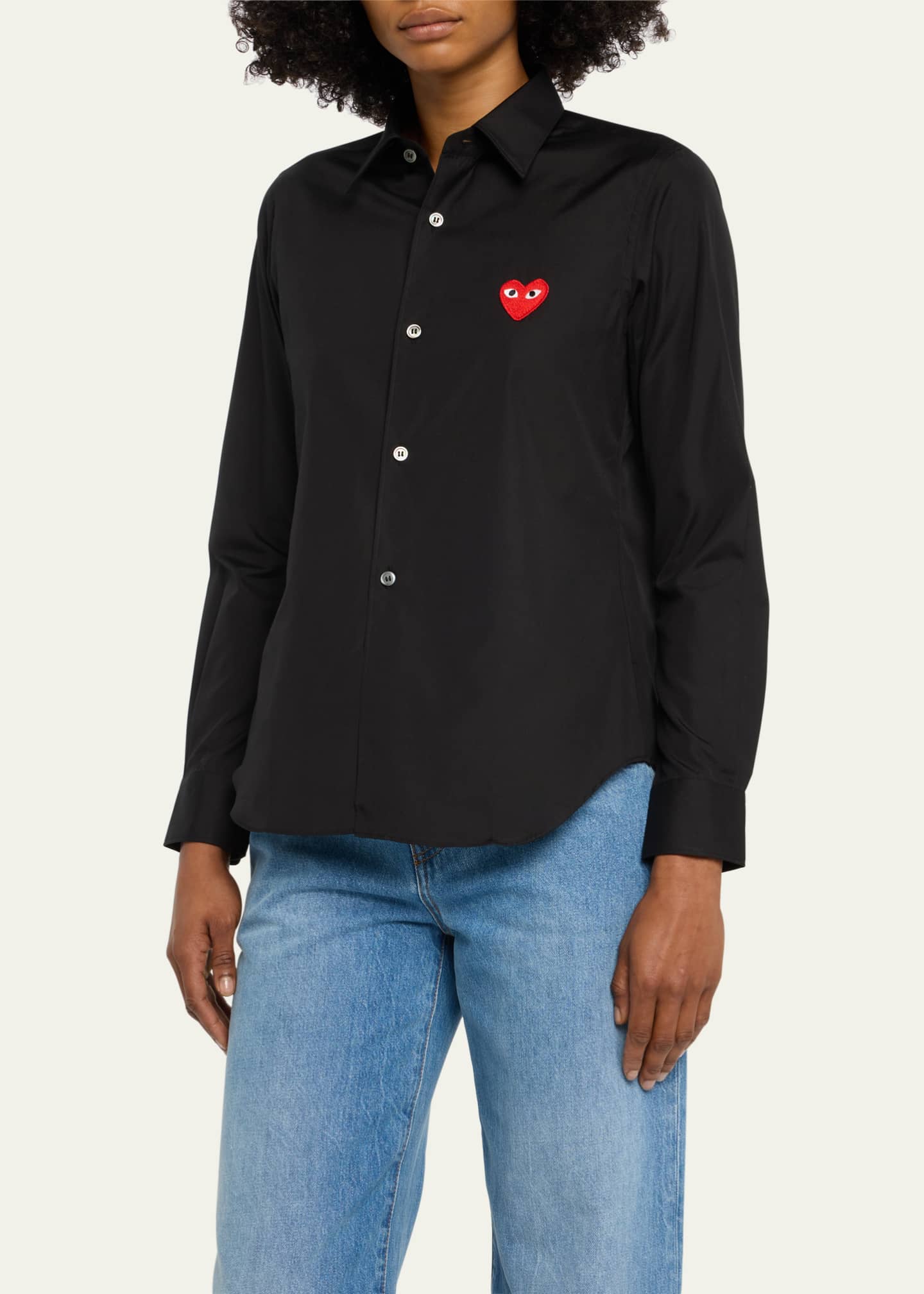 Cdg play top dress shirt