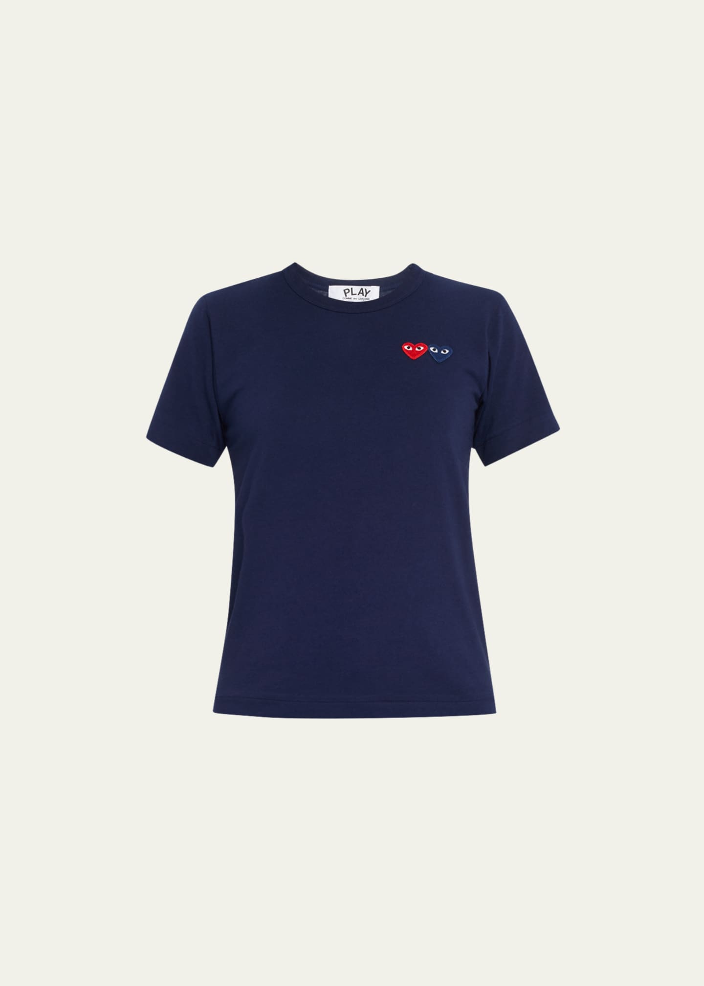 CDG Play Heart Logo Short Sleeve Cotton T Shirt Bergdorf Goodman