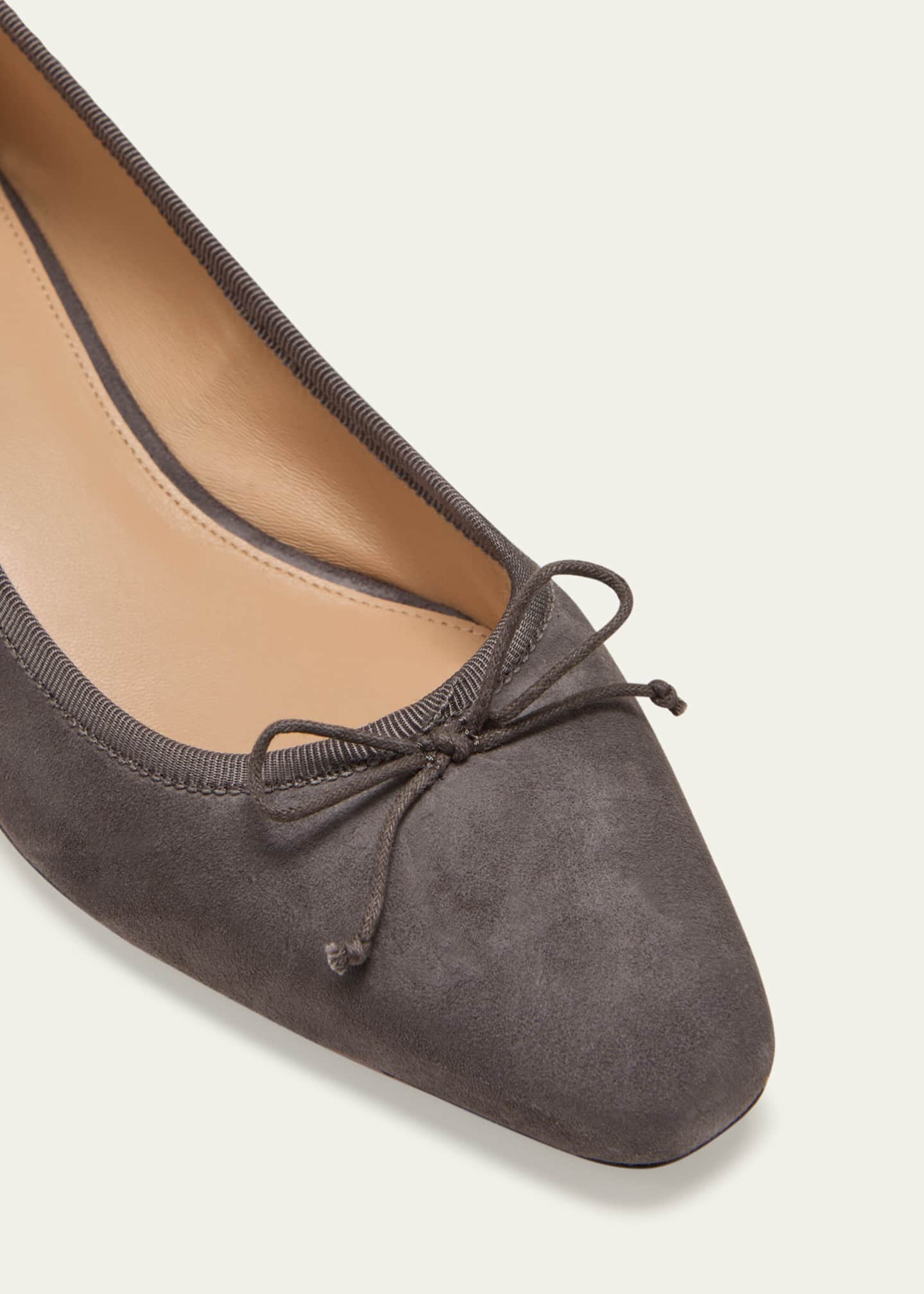 Veronica Beard Cecelia Suede BlockHeel Ballerina Pumps Bergdorf Goodman