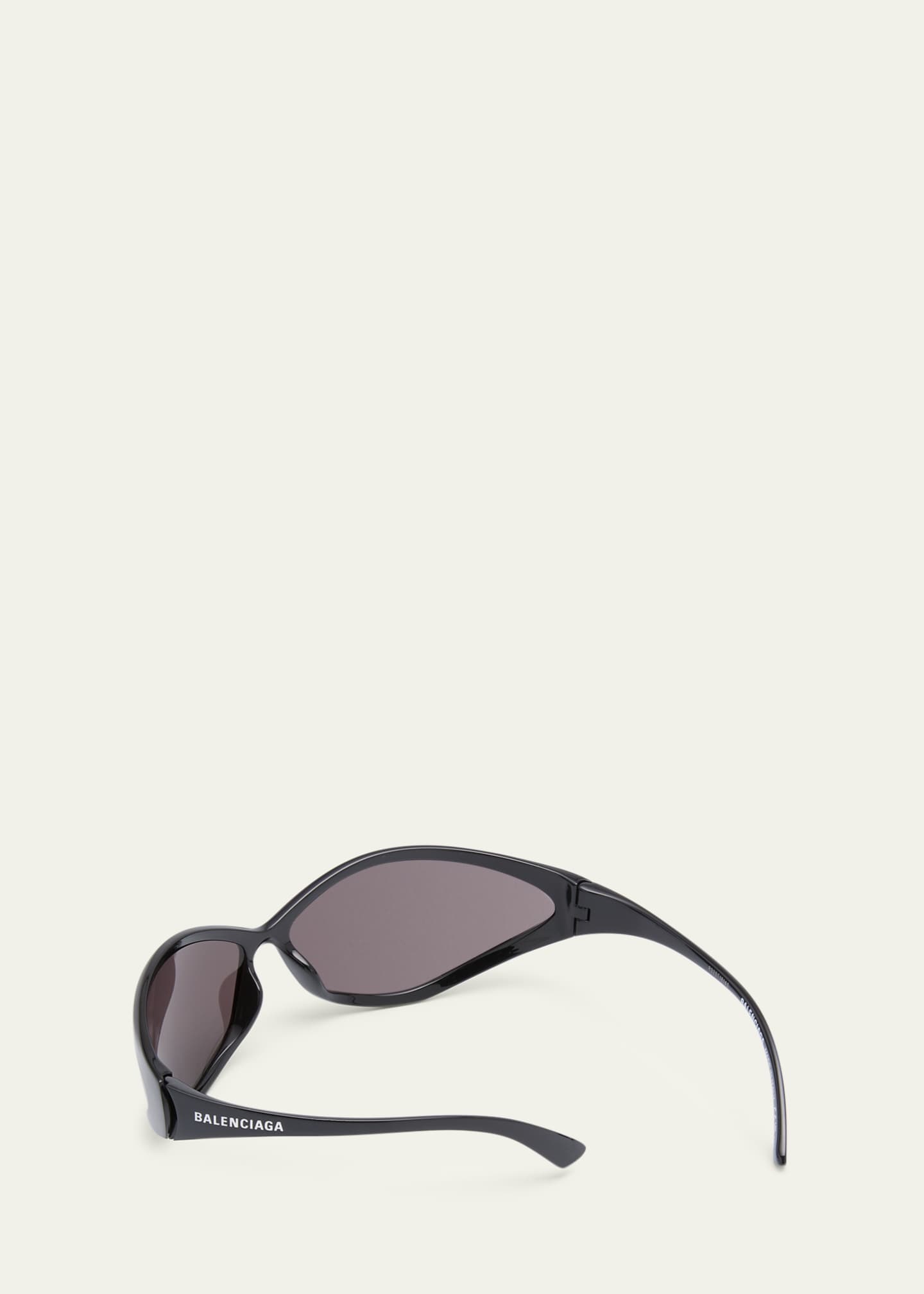Balenciaga 90S Oval Sunglasses Black (745069T00071000)