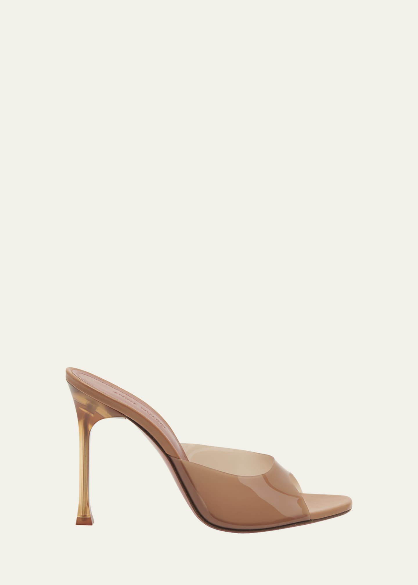Amina Muaddi Alexa Clear Stiletto Mule Sandals - Bergdorf Goodman