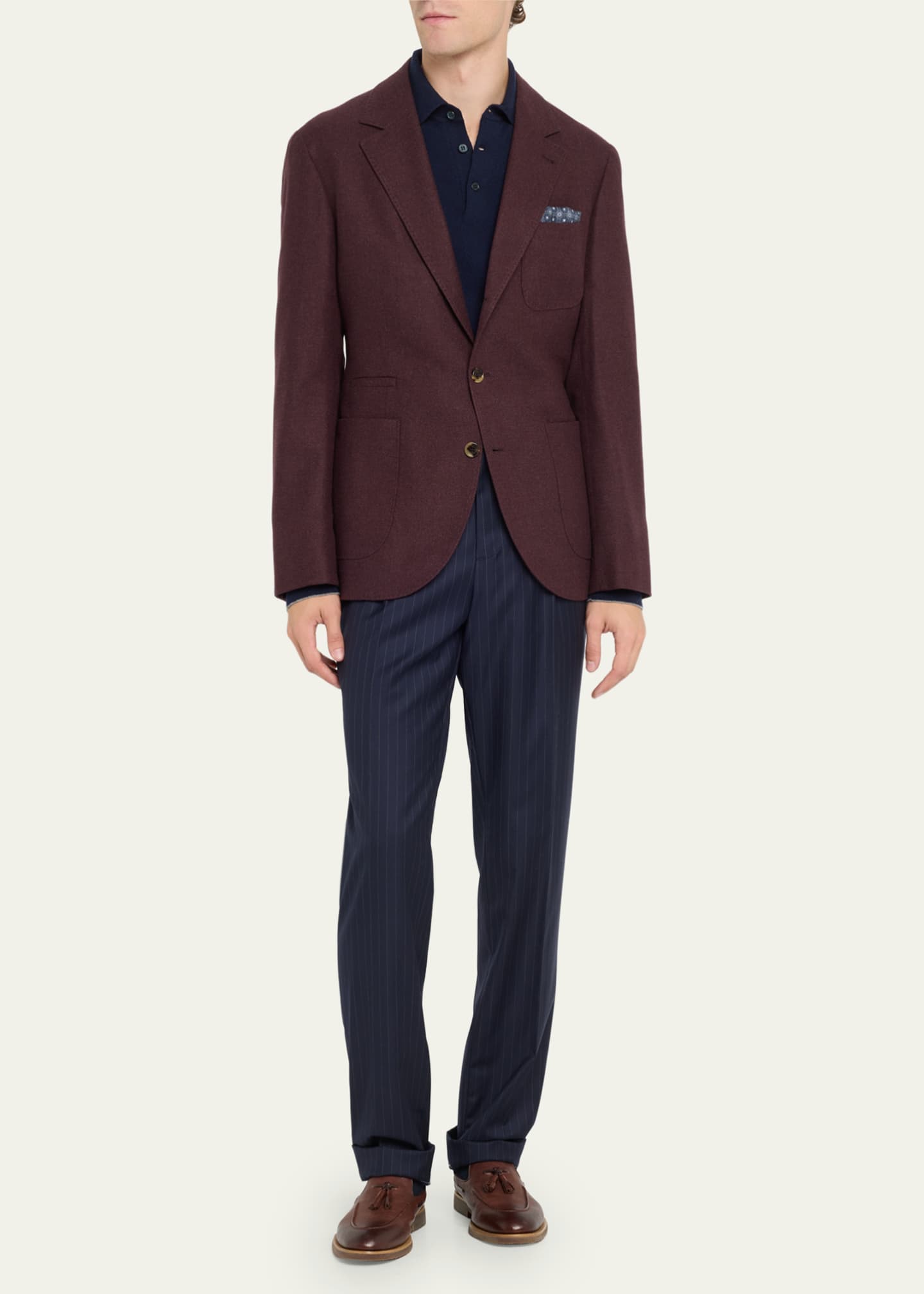 Brunello Cucinelli Men's Patch Pocket TwoButton Sport Coat Bergdorf Goodman