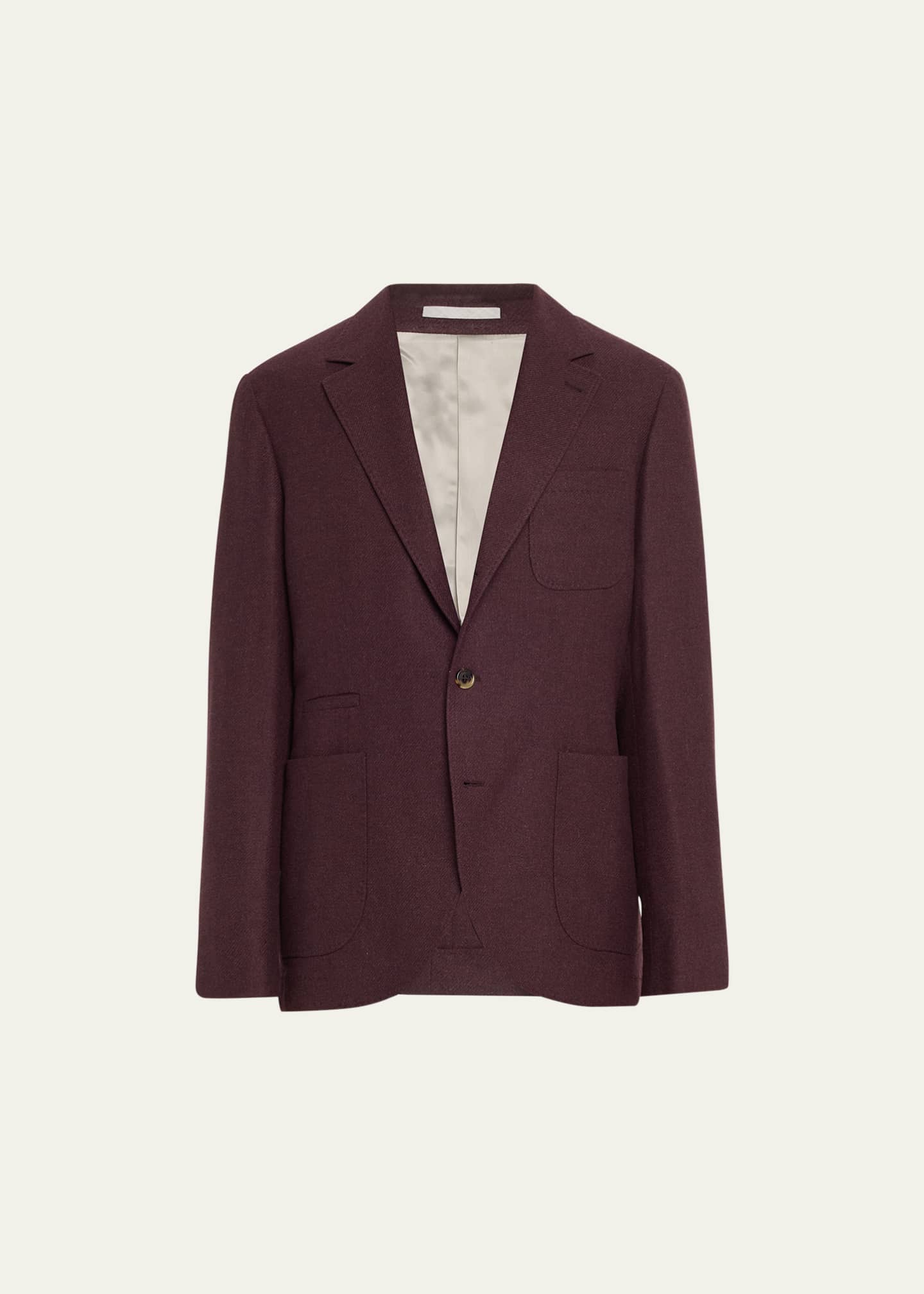 Brunello Cucinelli Men's Patch Pocket TwoButton Sport Coat Bergdorf Goodman