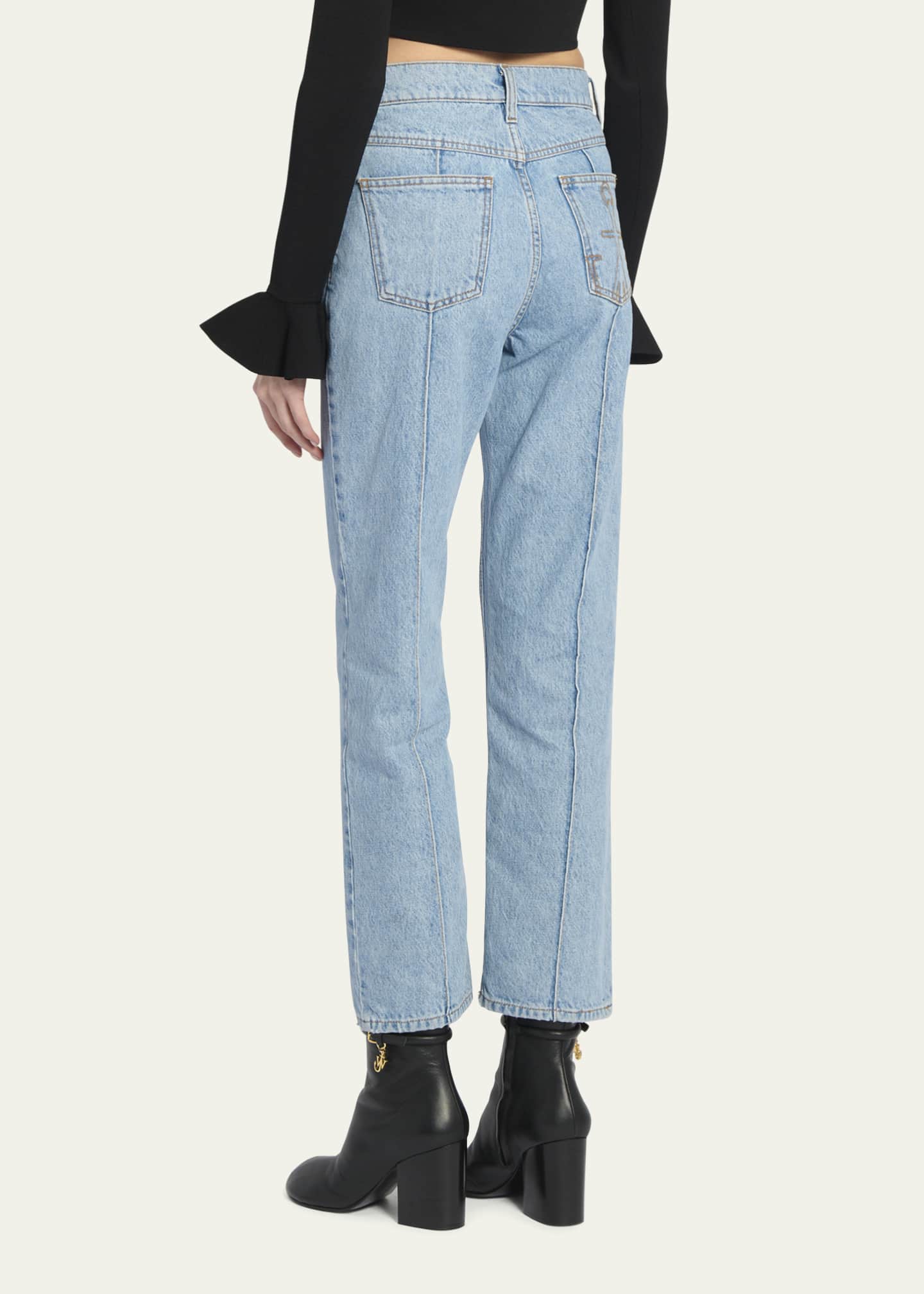 JW Anderson Detachable Padlock Strap SlimFit Jeans Bergdorf Goodman