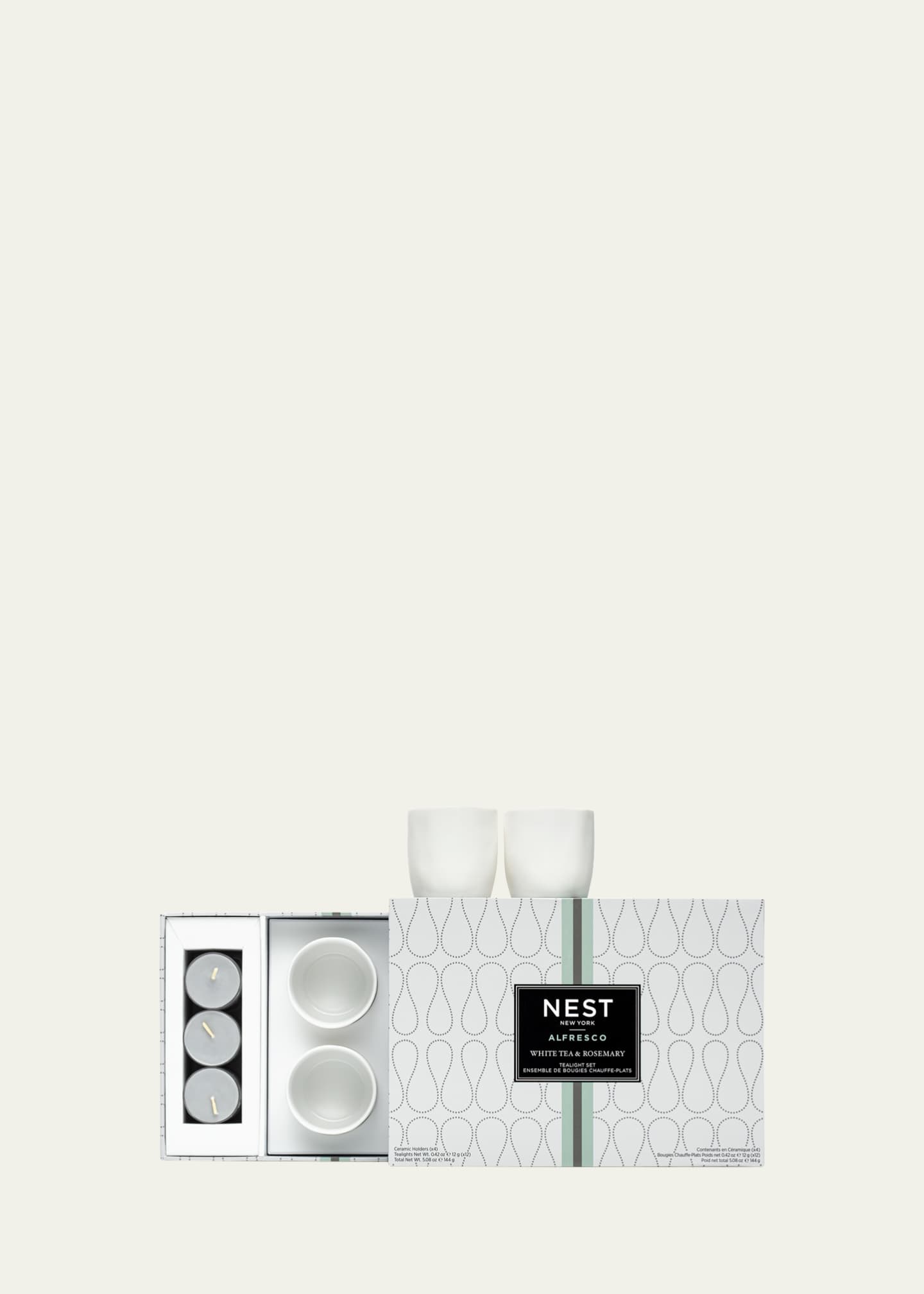 NEST New York White Tea and Rosemary Alfresco Tealights Set Image 3 of 3