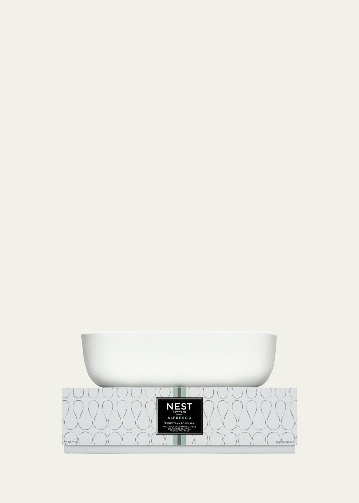 NEST New York White Tea and Rosemary Alfresco MultiWick Trough Candle
