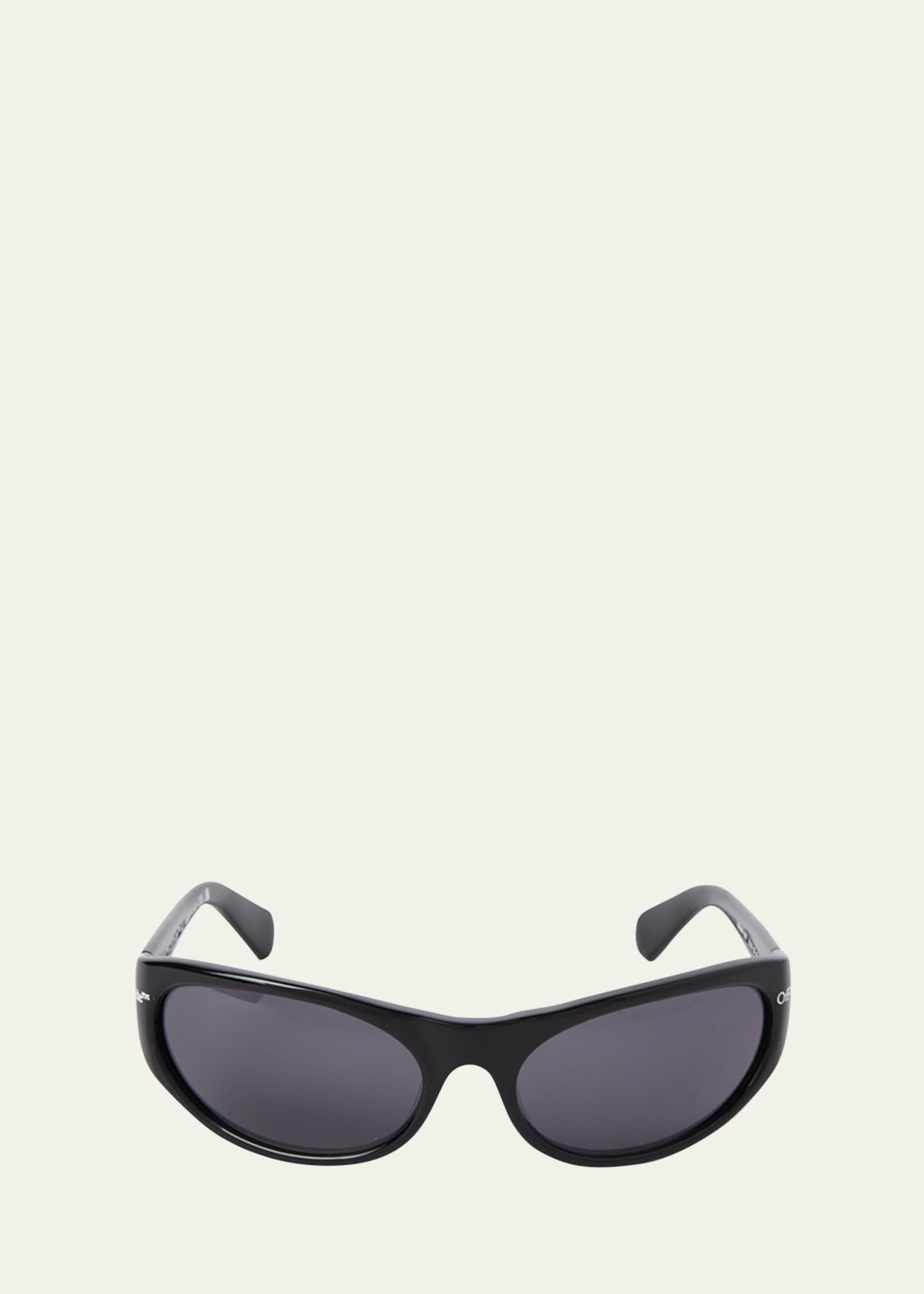 Off-White Napoli Logo Acetate Wrap Sunglasses Image 1 of 2