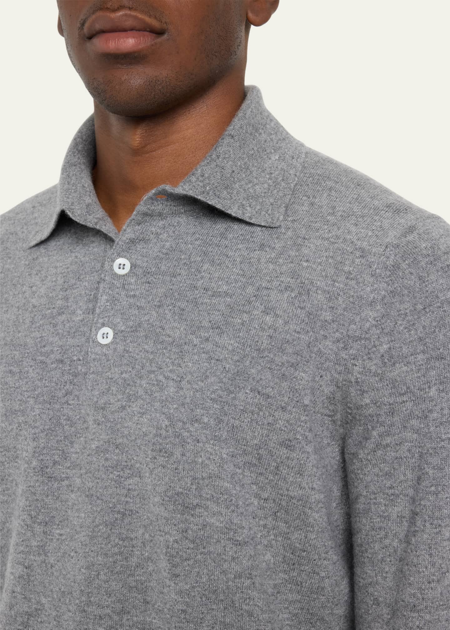 Men's cashmere polo shirts top