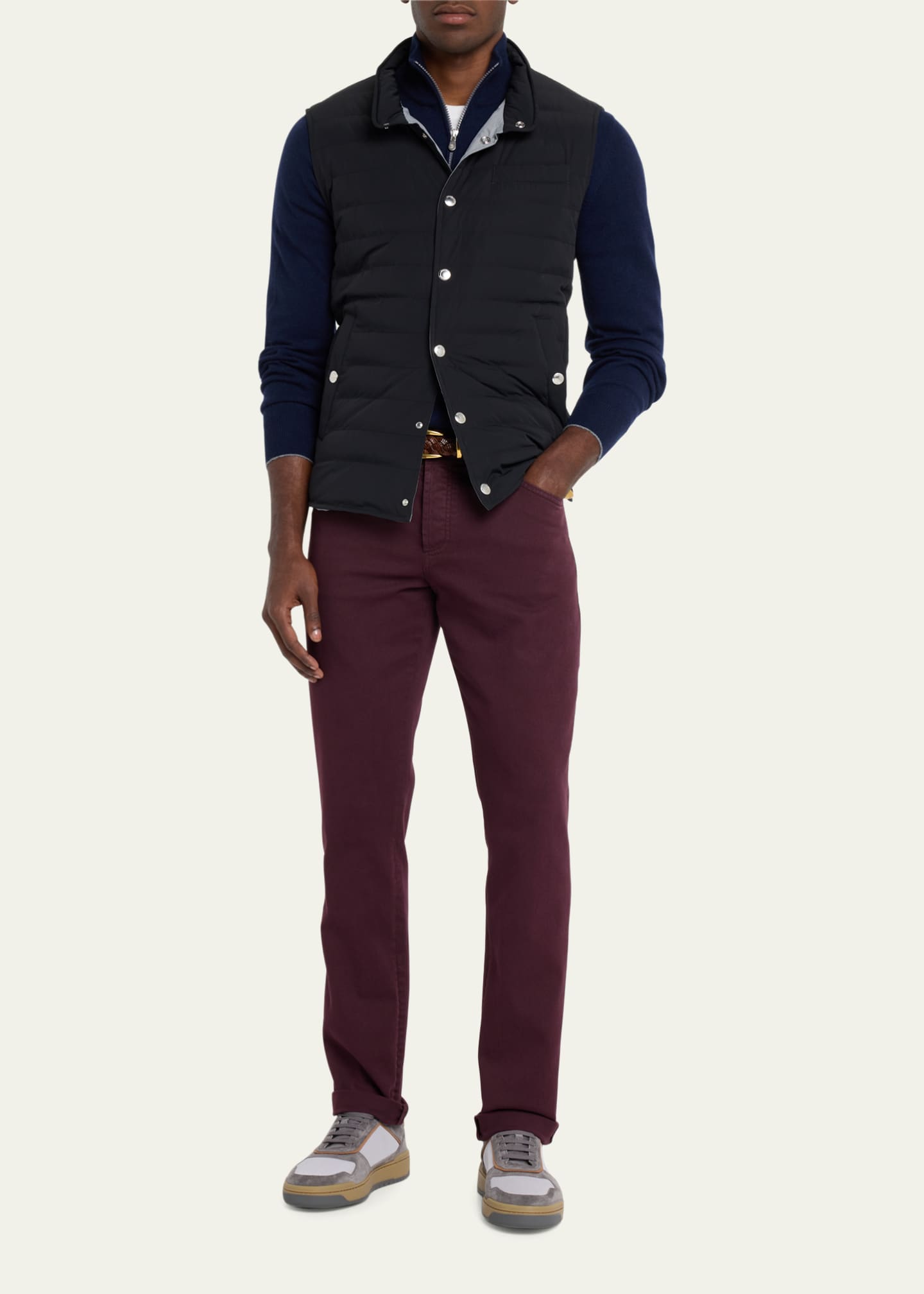 Brunello Cucinelli Men s Quilted Down Nylon Vest Bergdorf Goodman