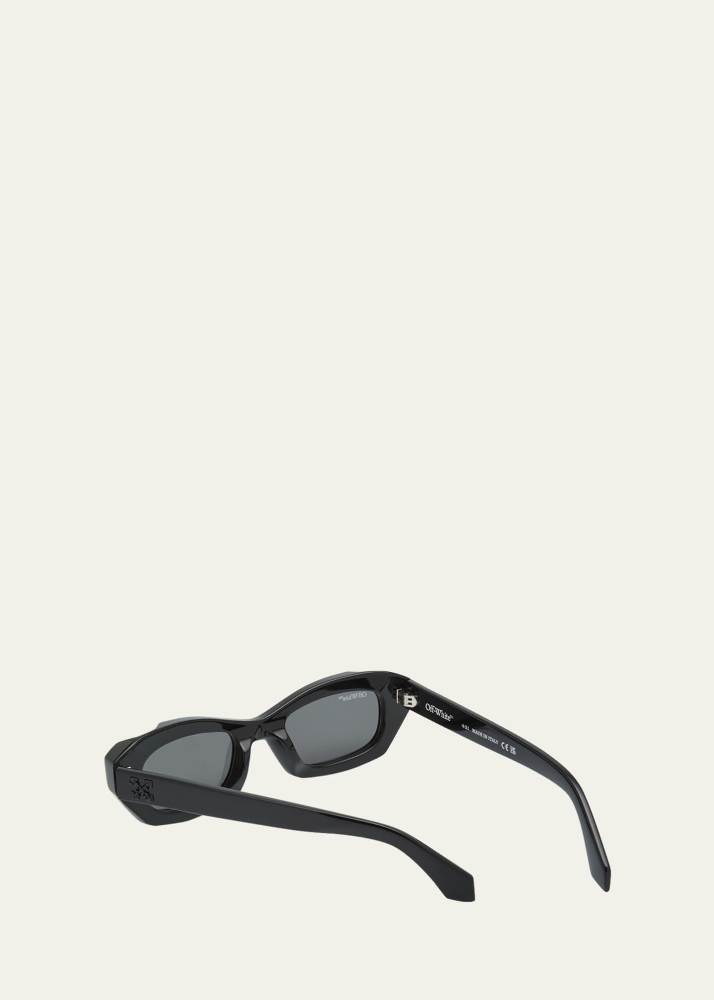 Off-White Men's Venezia Acetate Rectangle Sunglasses Image 3 of 5