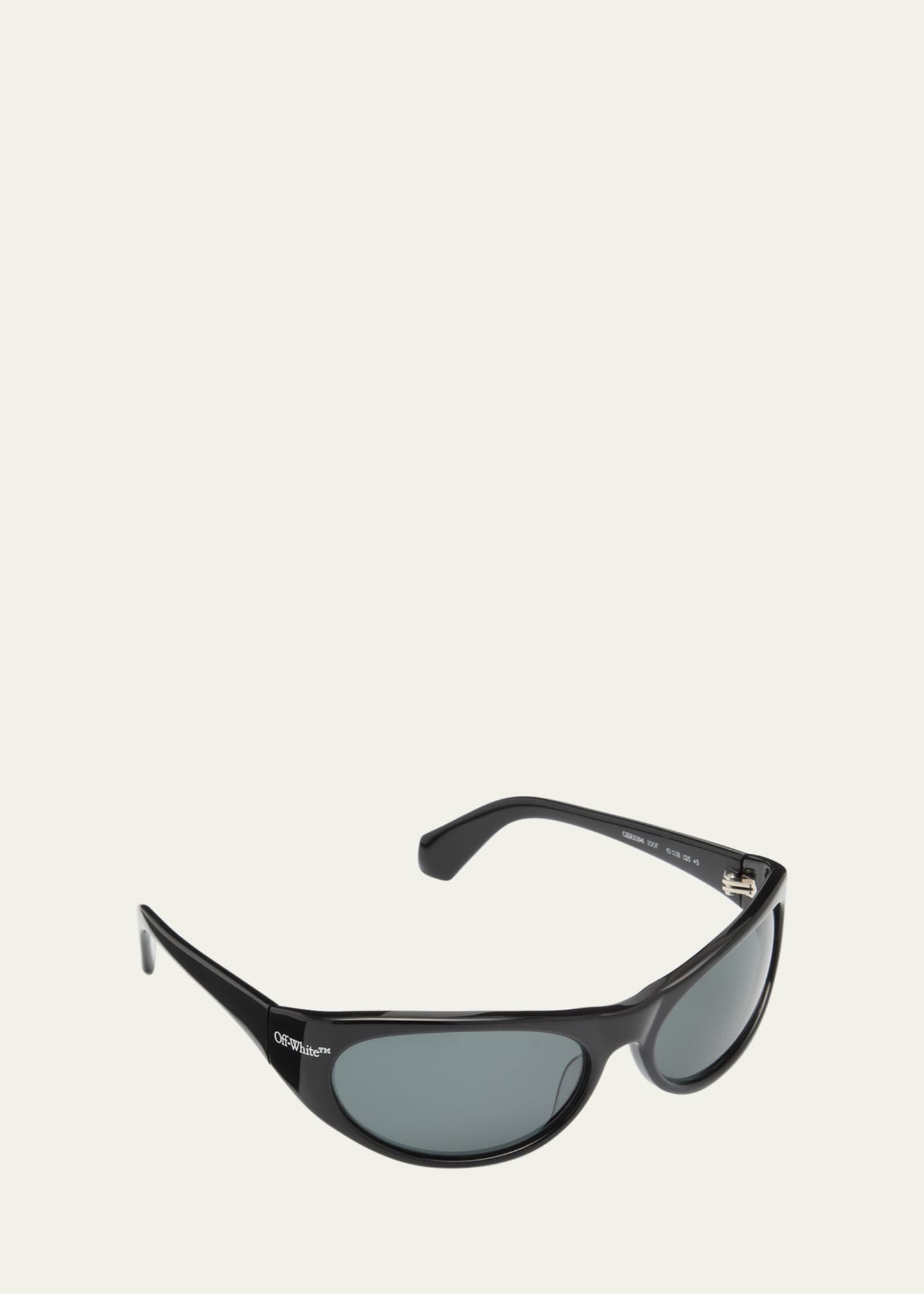 Off-White Men's Napoli Acetate Wrap Sunglasses Image 3 of 5
