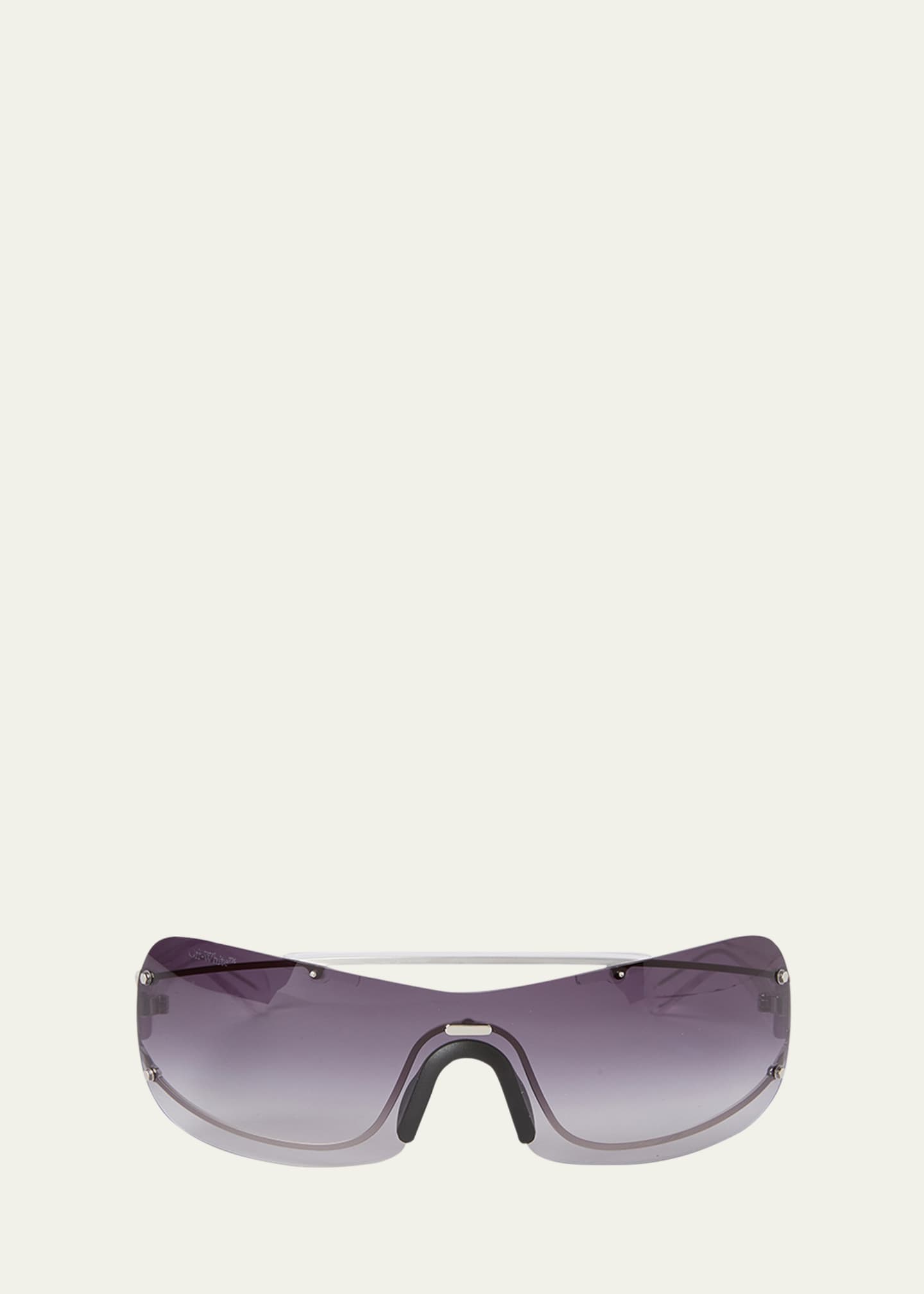 Off-White Men's Big Wharf Shield Sunglasses Image 1 of 5