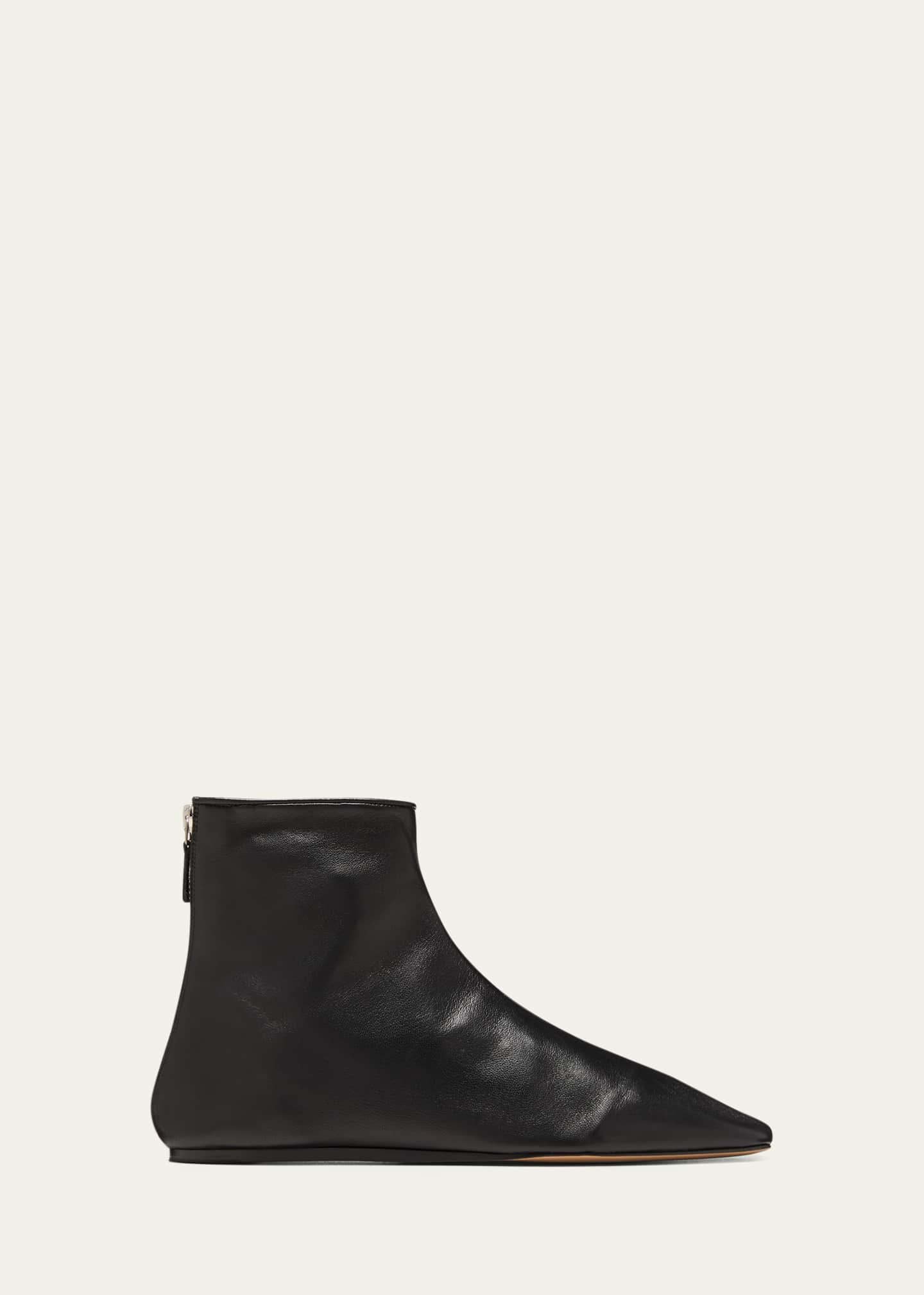 Le Monde Beryl Luna Calfskin Zip Booties Image 1 of 5